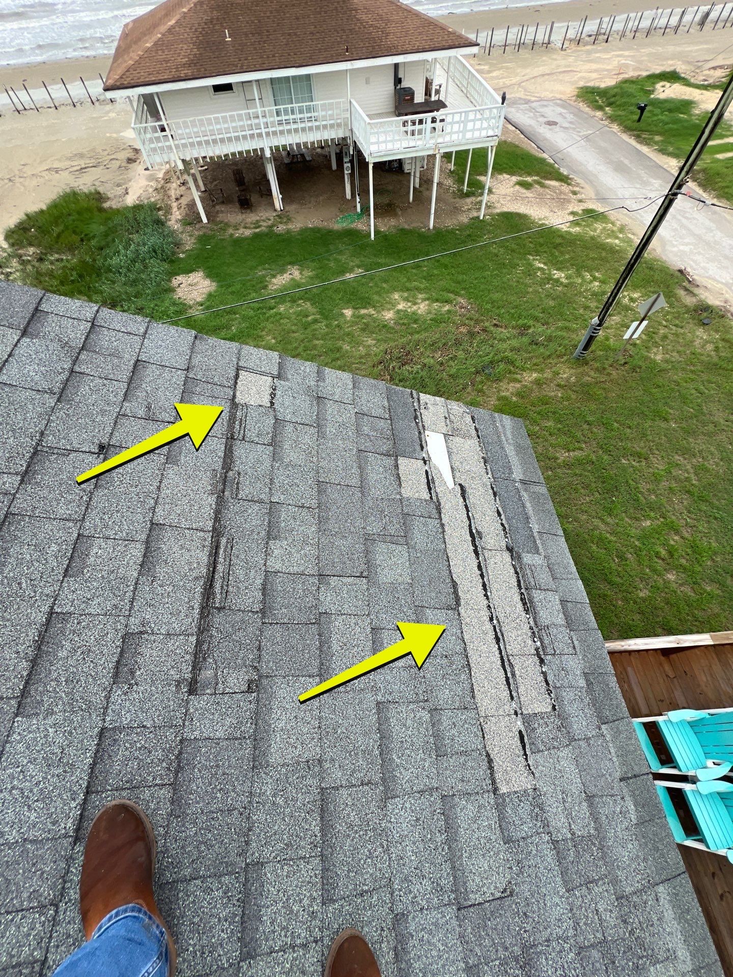Hail Damage using Owen's Corning Duration (Lifetime) Shingles by Roof Repair Company