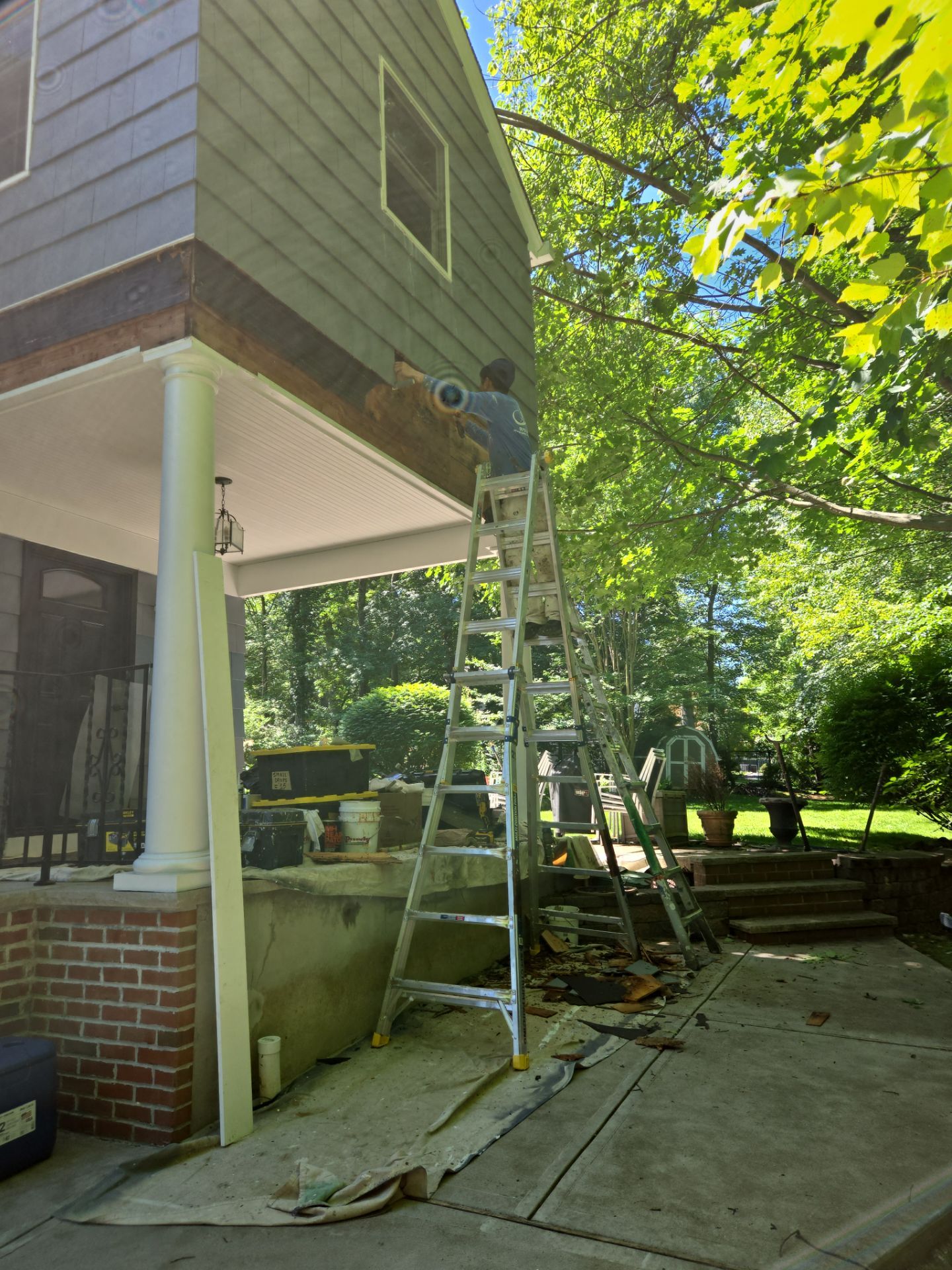 Exterior Painting and Cedar Shingle Siding Repair in Cedar Grove by Spectrum Painting, LLC