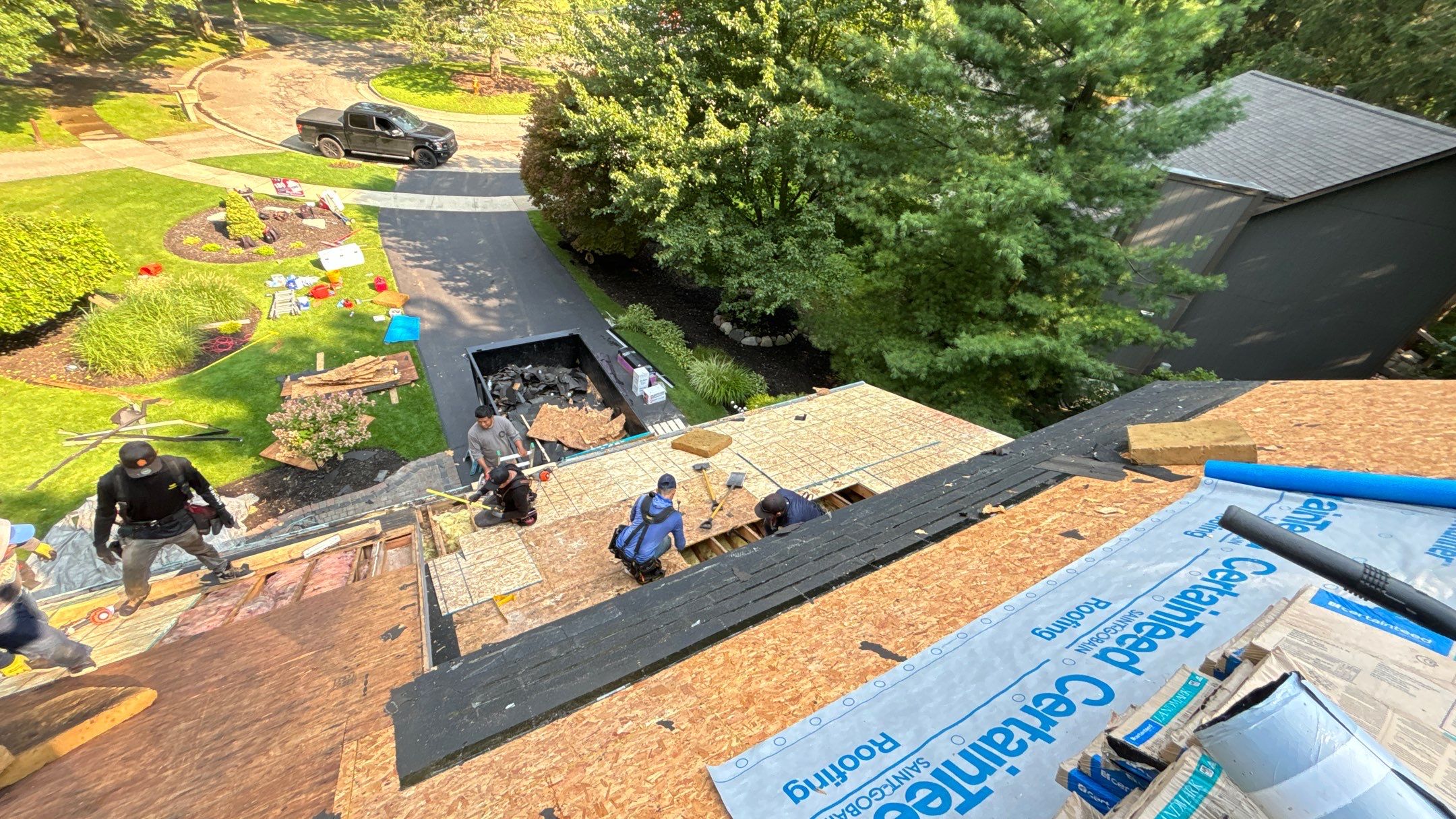 Roof Replacement using CertainTeed Landmark by 180 Contractors