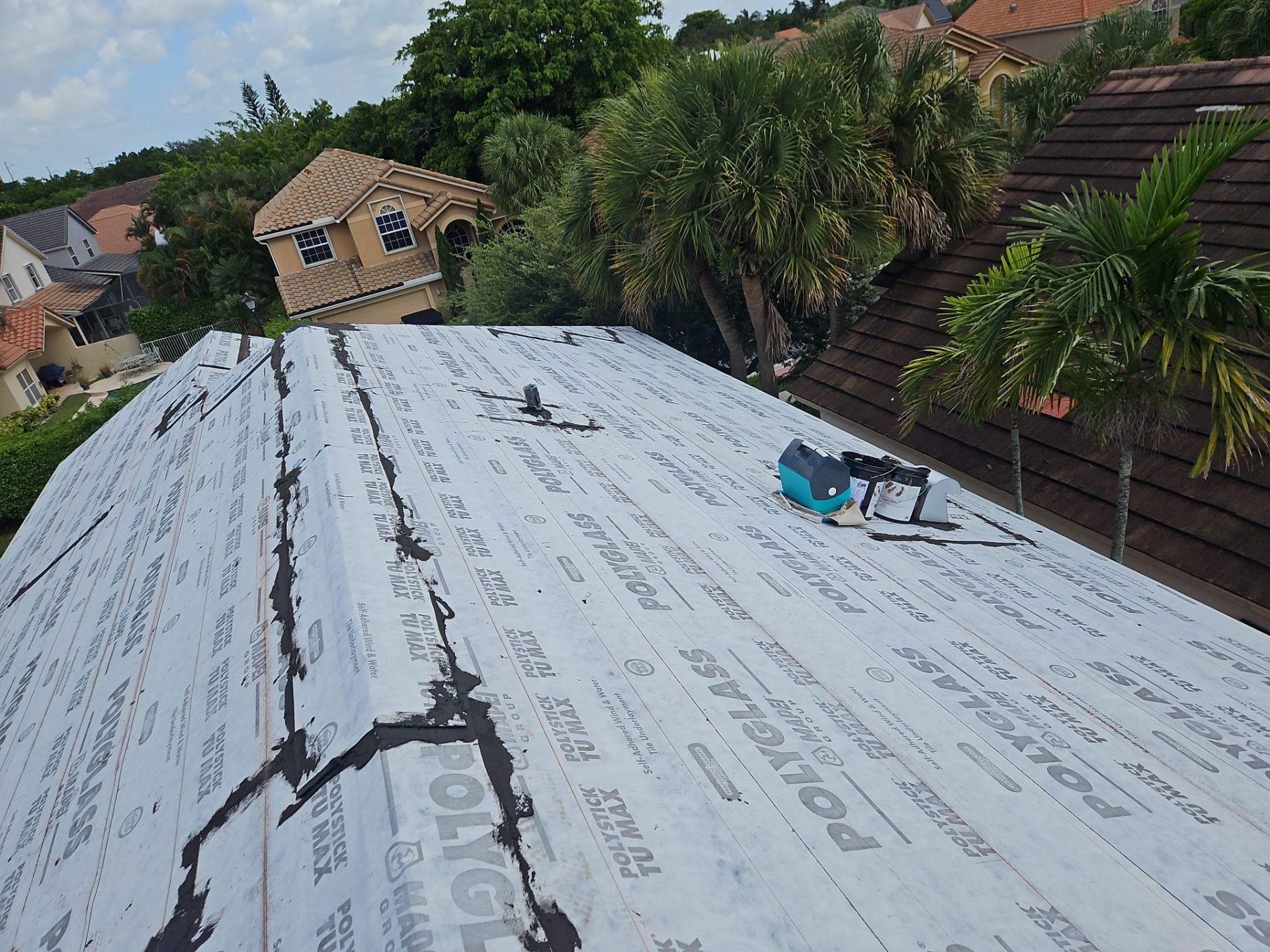 Residential Roofing Installation using Eagle Roofing Tile by BLUES BROTHERS ROOFING