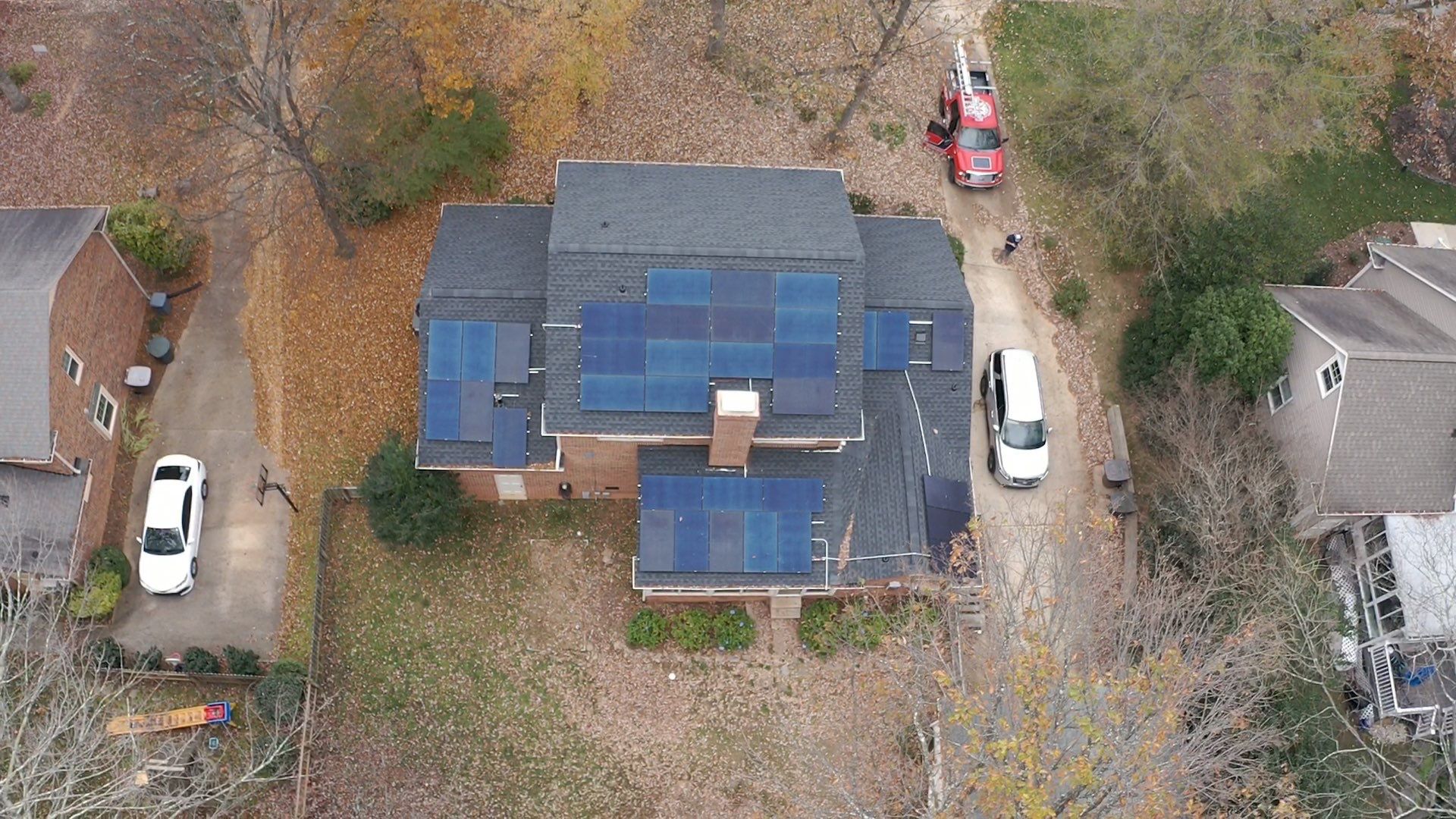 New Roof with Solar Panels by Just In Time Roofing and Restoration