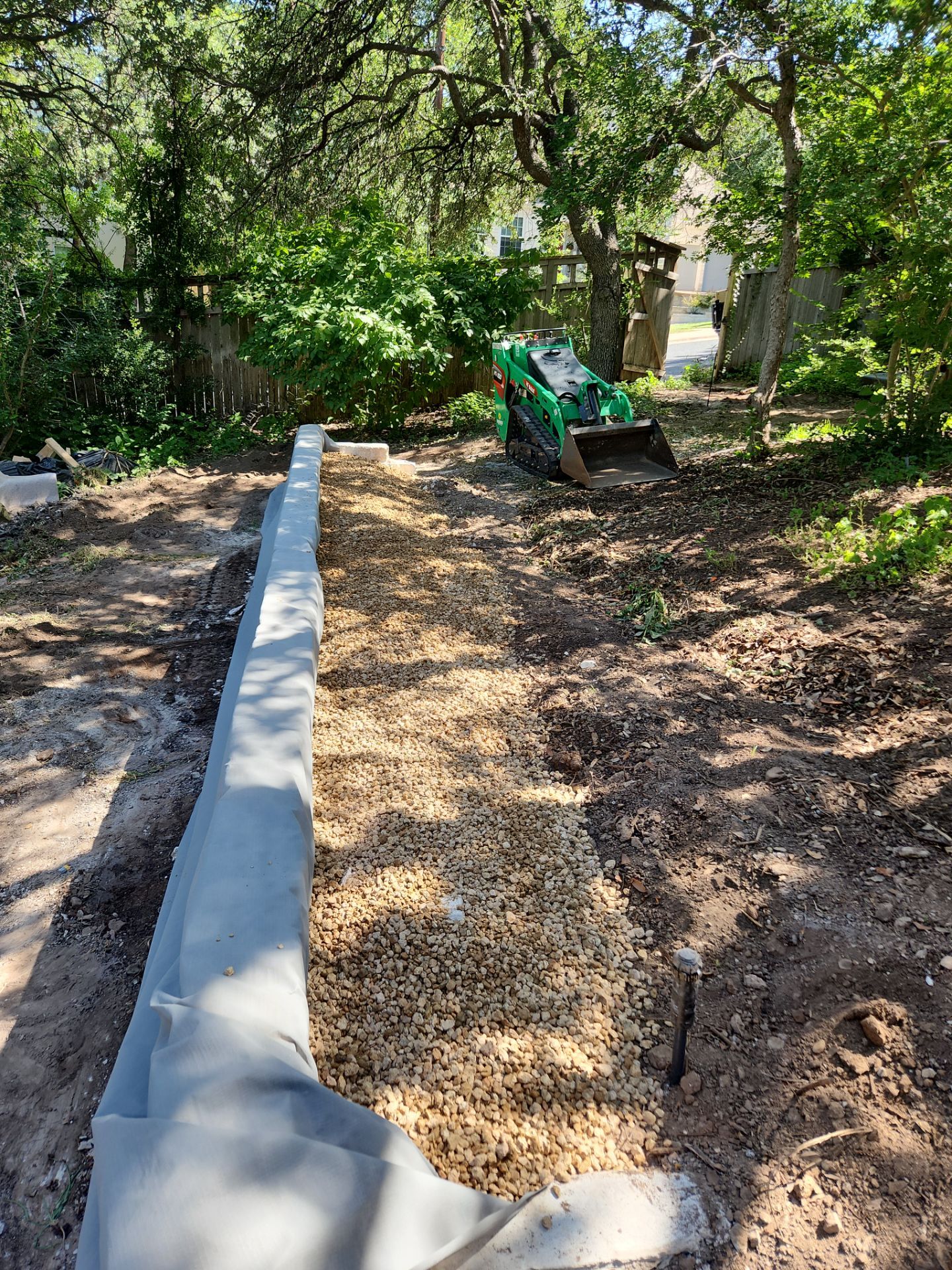Retaining Wall and Backyard Drainage Installation in Northwest Hills Austin by RejuveNate Renovations LLC