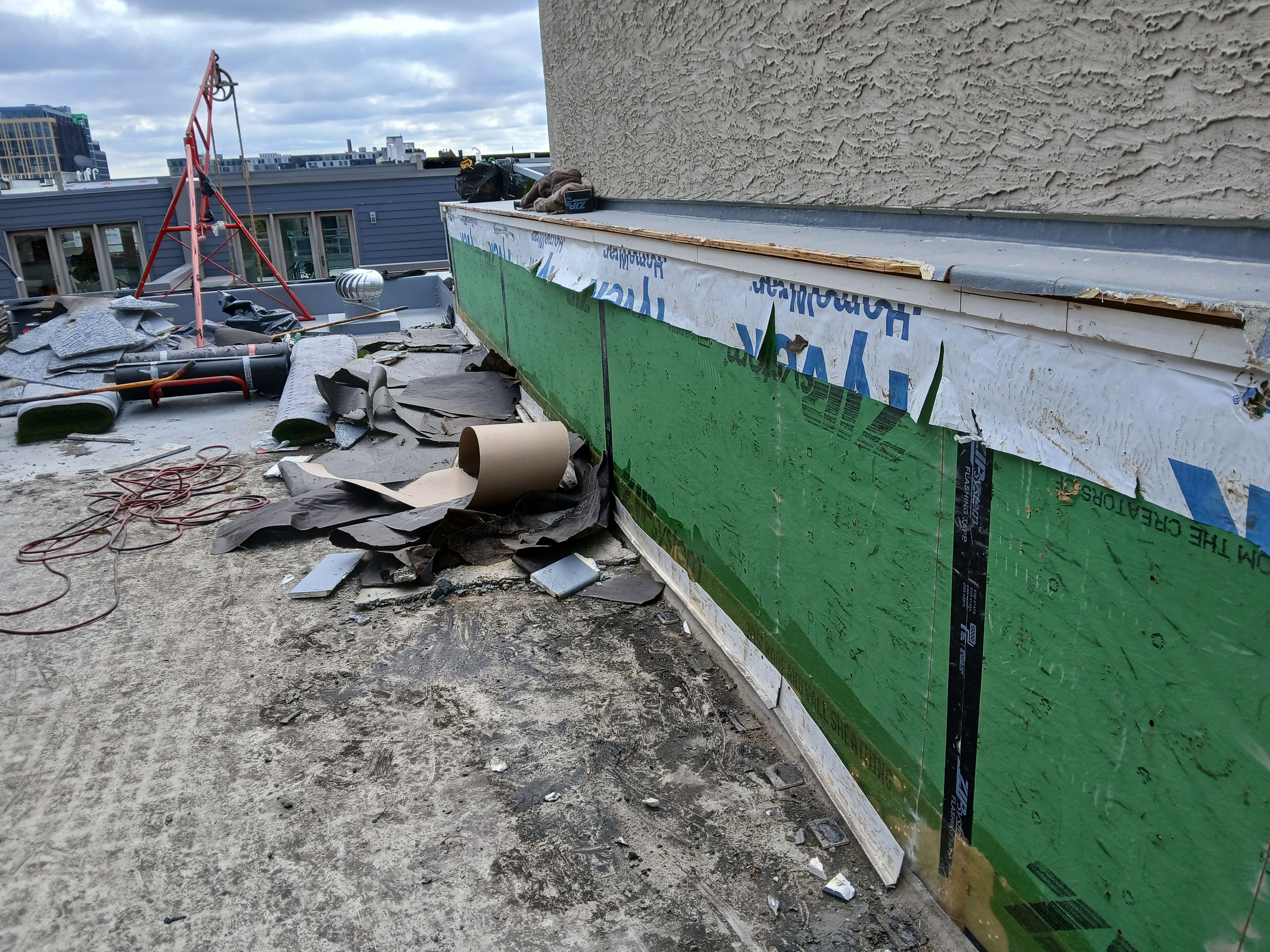 Stucco & Fiberglass roof replacement by Philadelphia Quality Roofing