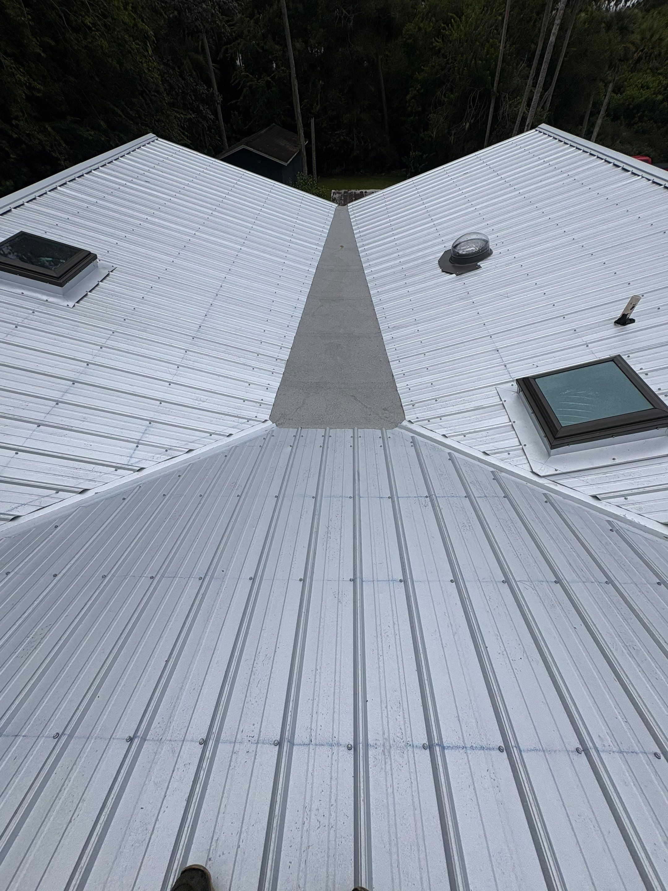 Residential Metal Roofing Installation with Ultra Rib Panels in New Smyrna Beach by Pinnacle Roofing Group