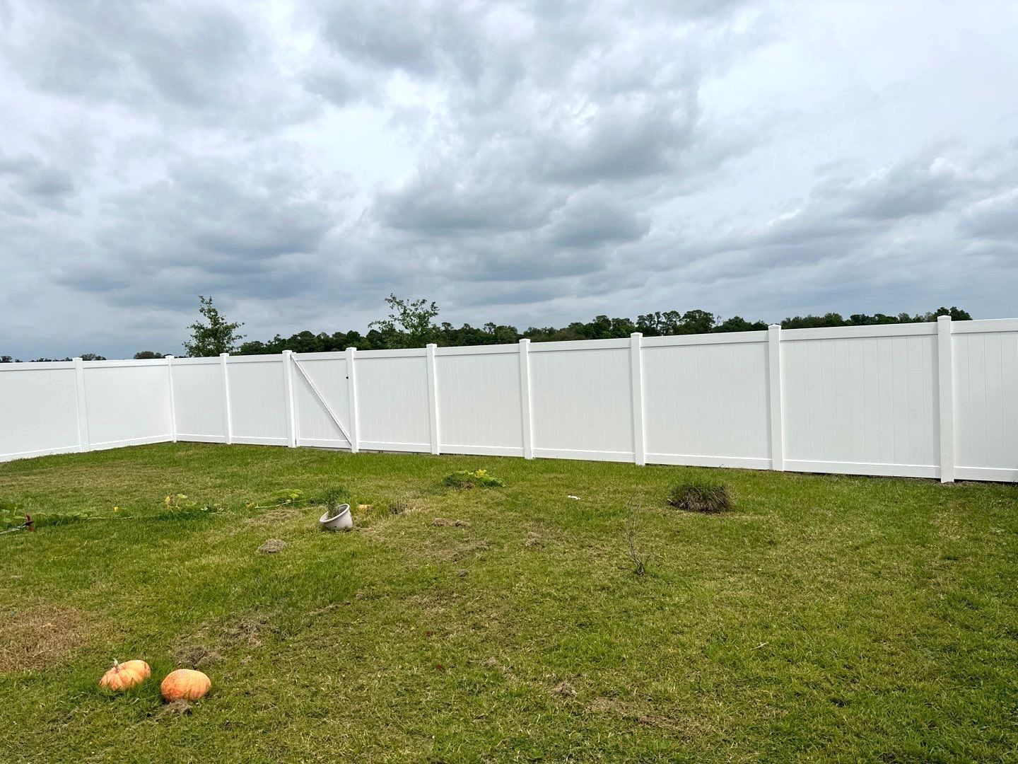 Aluminum Fence Installation using Vinyl Privacy Fence  by Asap fence and gates, LLC