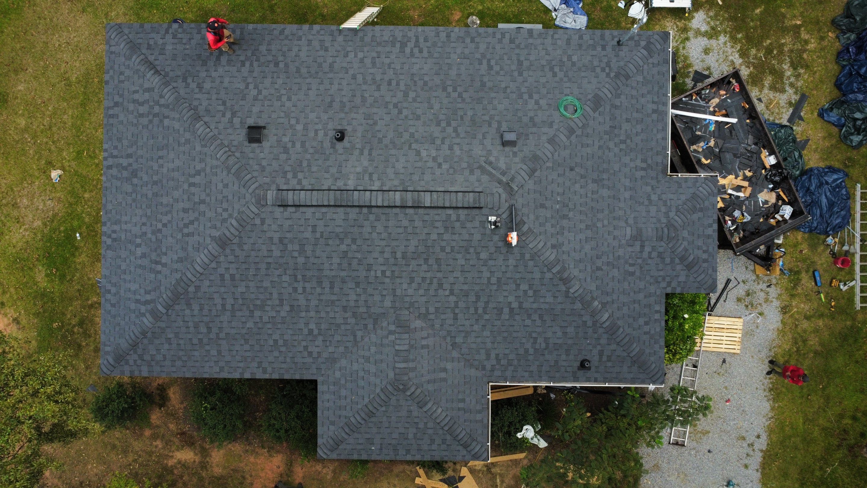 Comprehensive Asphalt Shingle Roof Installation and Decking Repair in Easley by Roofsters