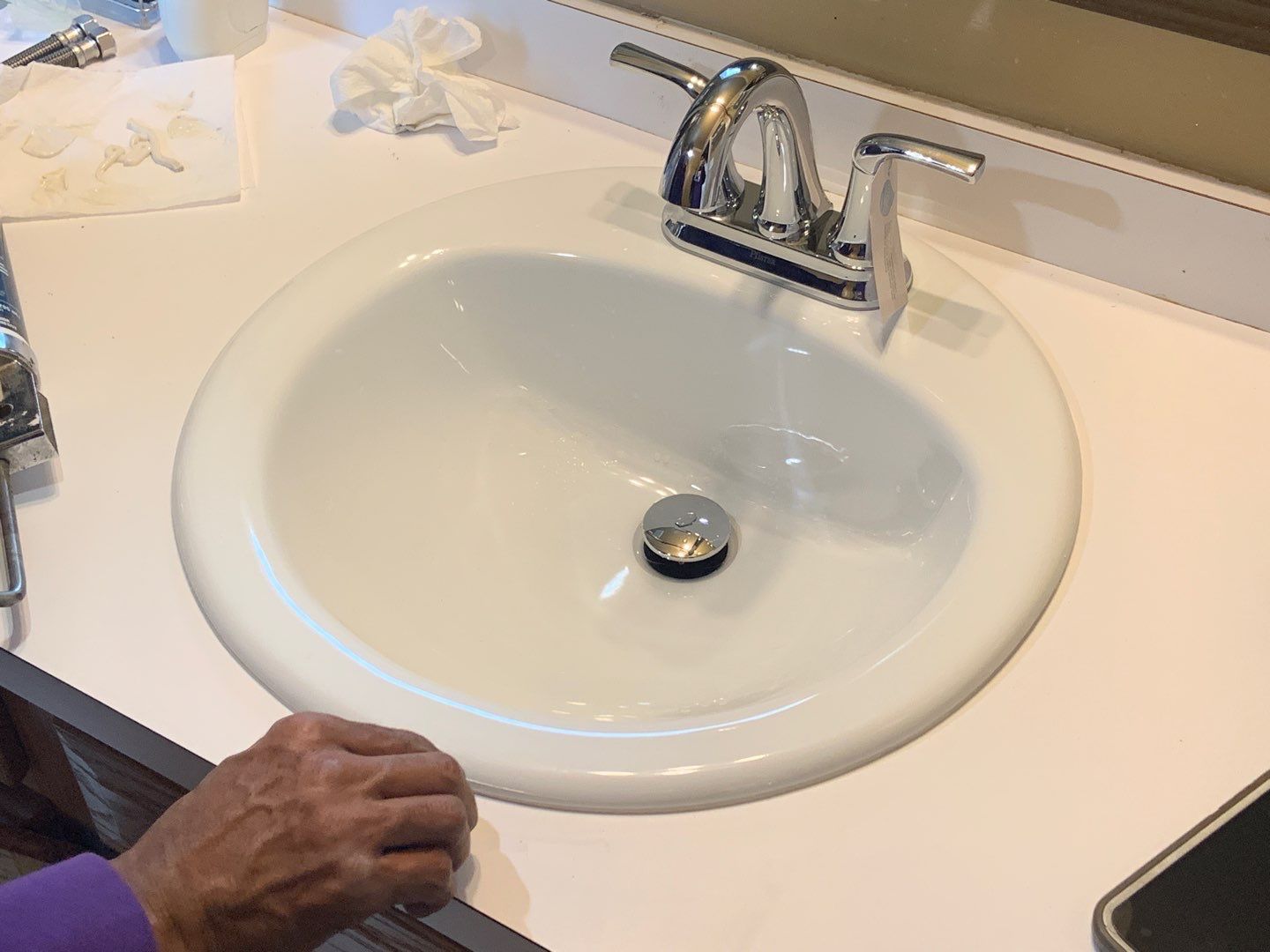 Bathroom Sink Install using Sink by A1 NERDY HOMES LLC