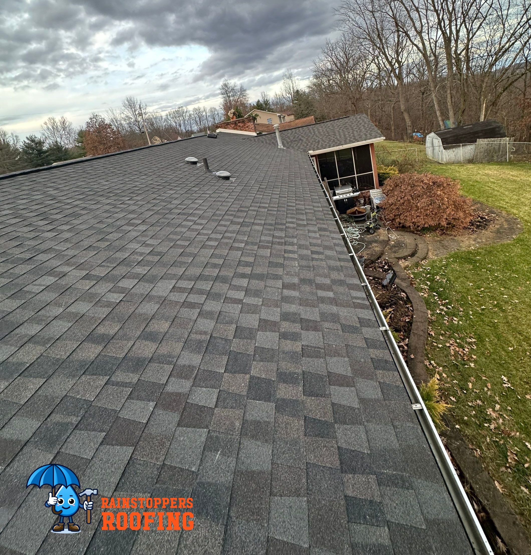 Residential Roofing Installation using GAF Timberline HDZ by Rainstoppers Roofing