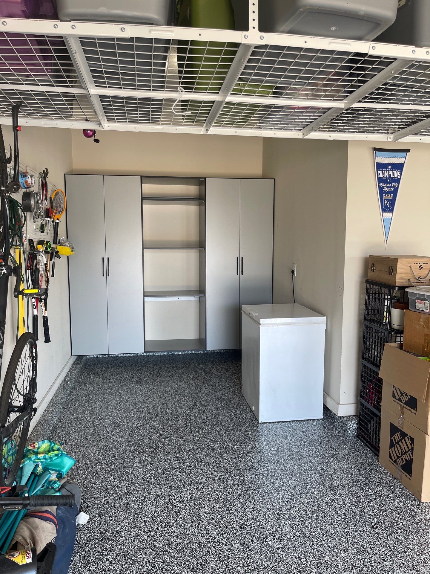 Steve C. adds cabinet storage to garage!  by Banner Garage