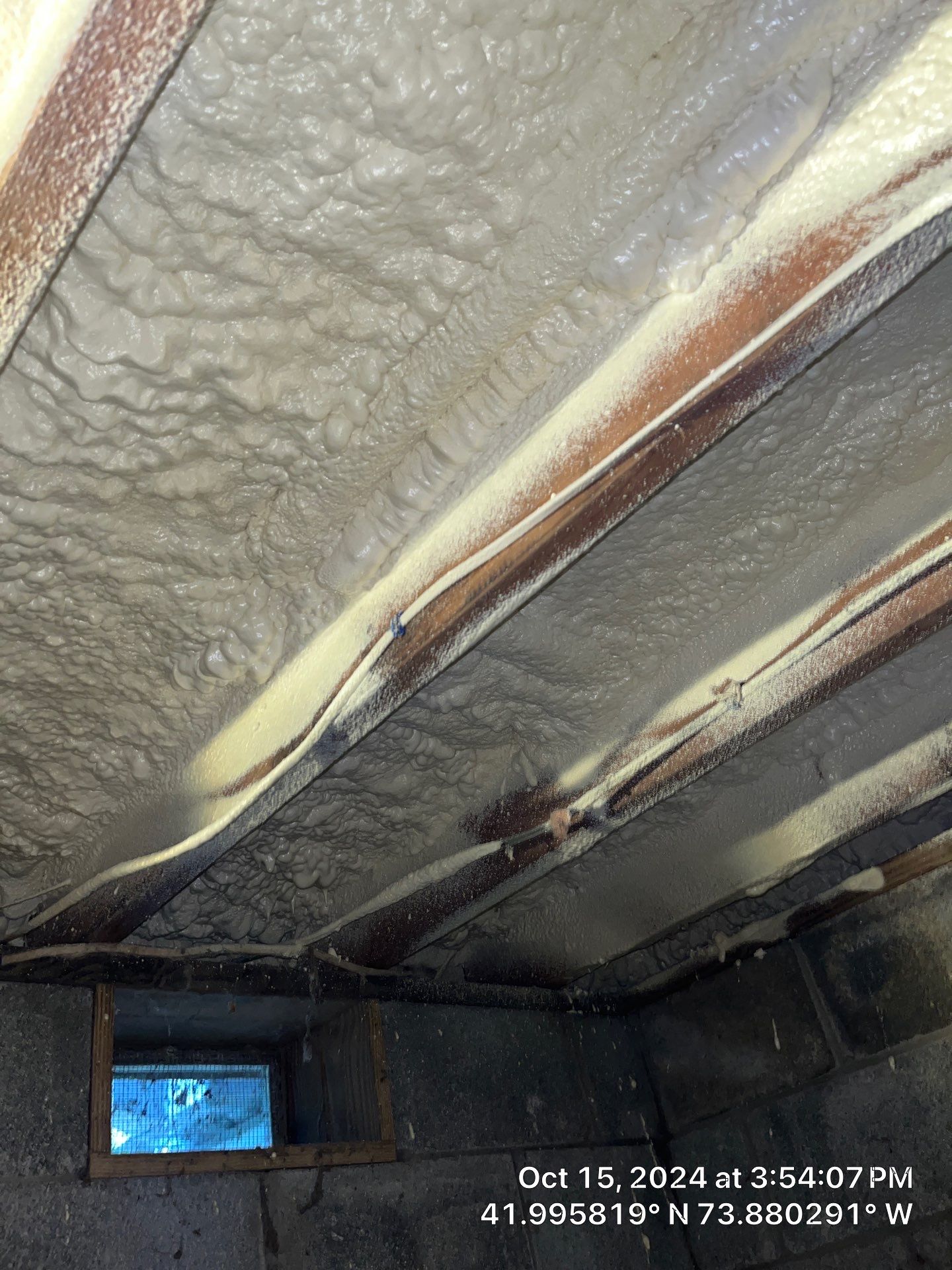 Attic Insulation using open cell spray foam by NYS Foam & Energy