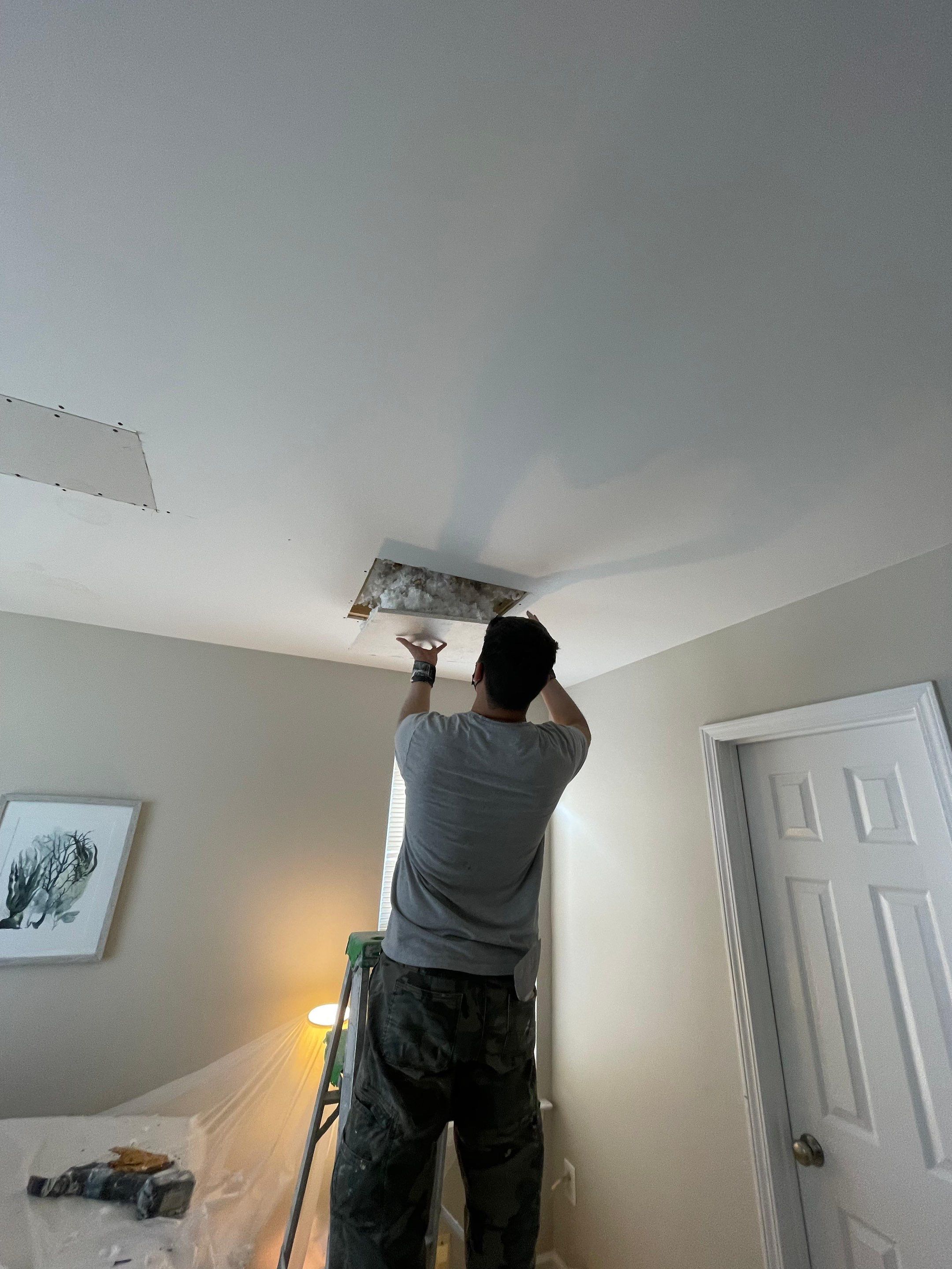 Roof replacement and interior repair by hail and wind damage by Just Brilliant Restoration JBR