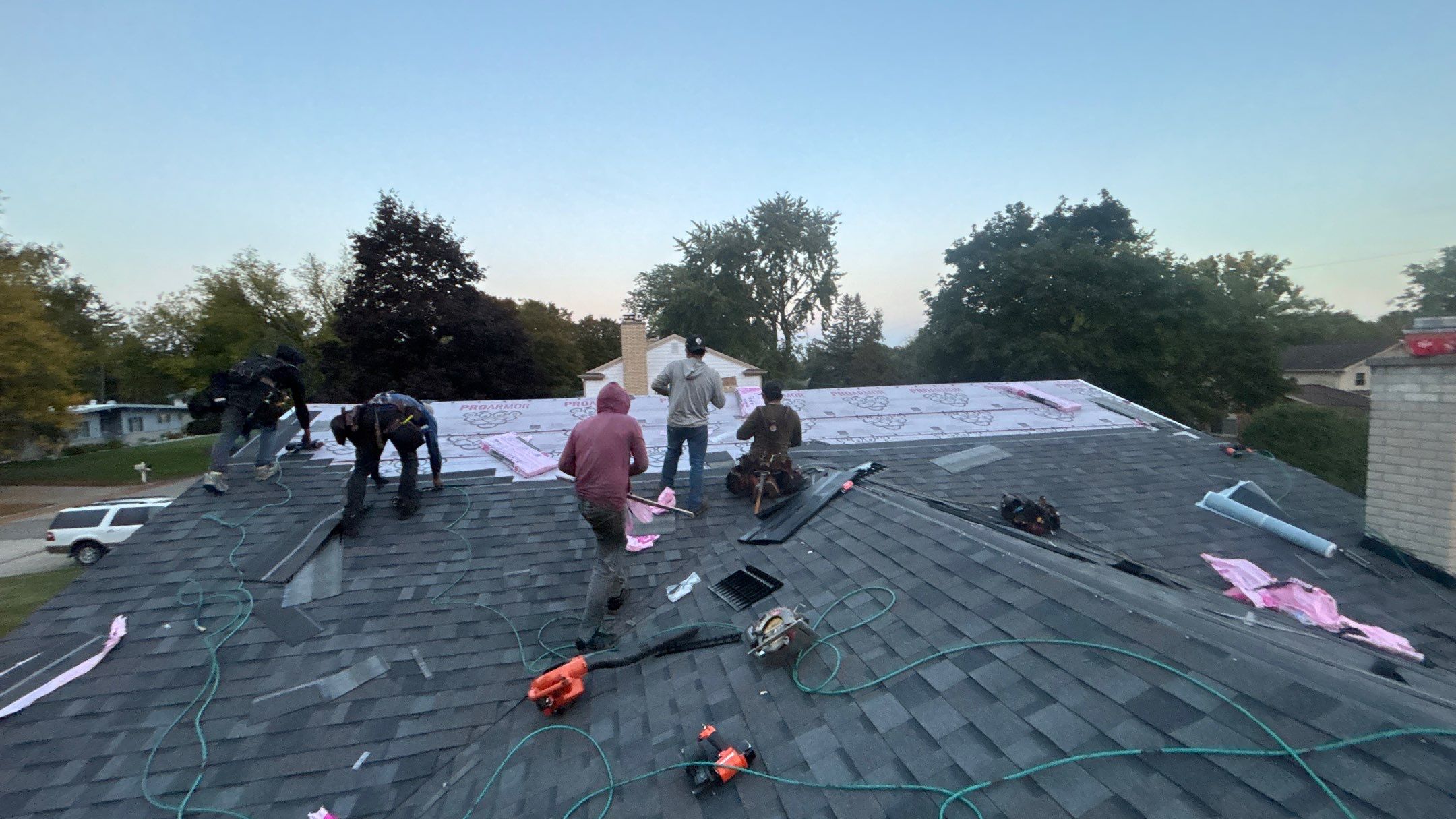 Roof Replacement using Owens Corning Williamsburg Grey by 180 Contractors