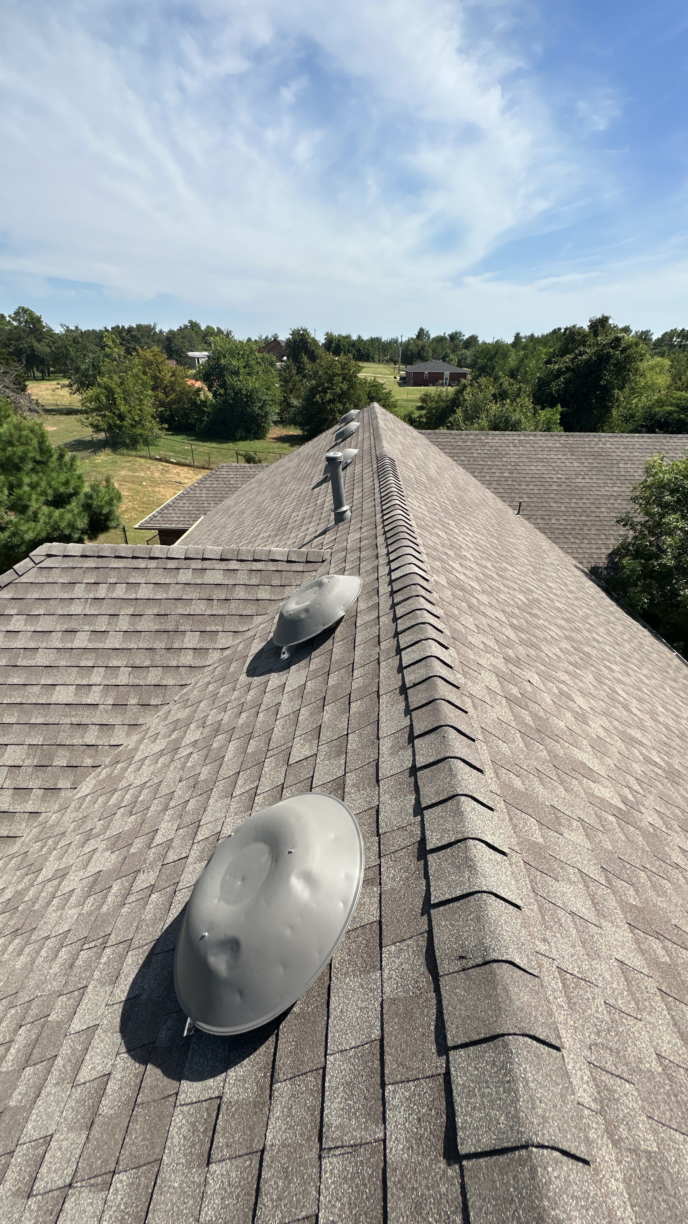 Reroof using GAF HDZ Weathered Wood by Castillo Roofing