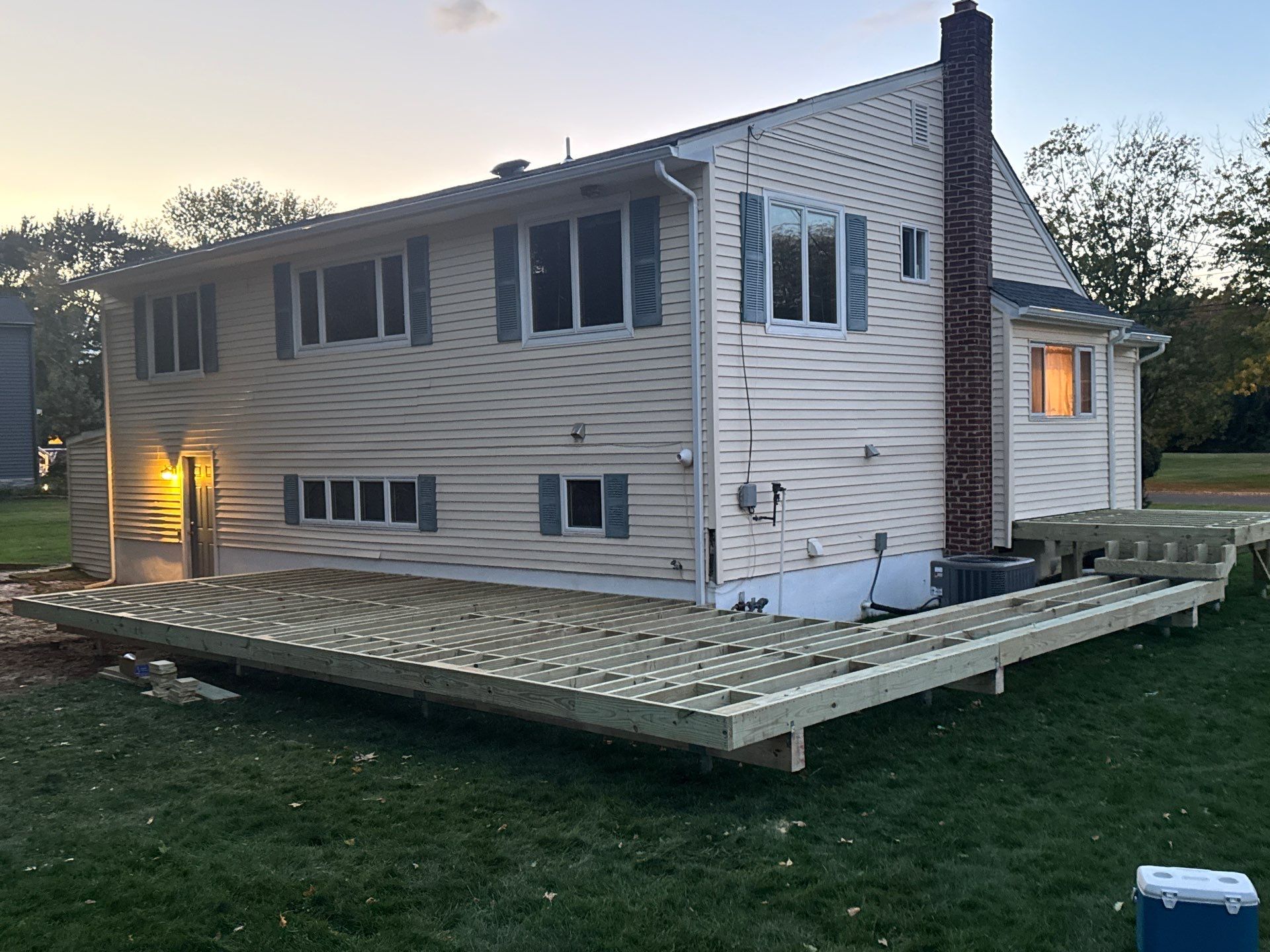 New Deck with Sliding Patio Door by deck guardian