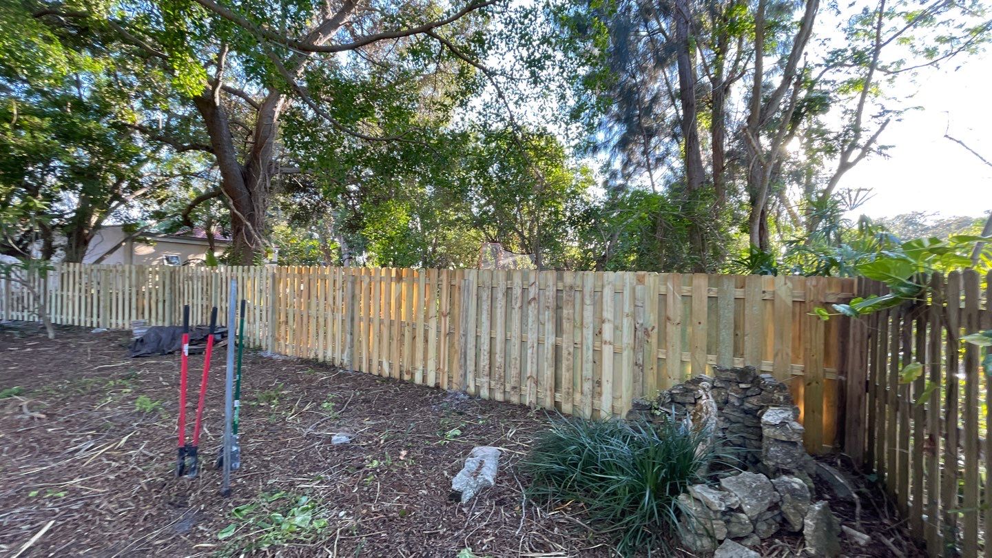 Wood Fence Installation using Shadowbox Wood Fence by Asap fence and gates, LLC