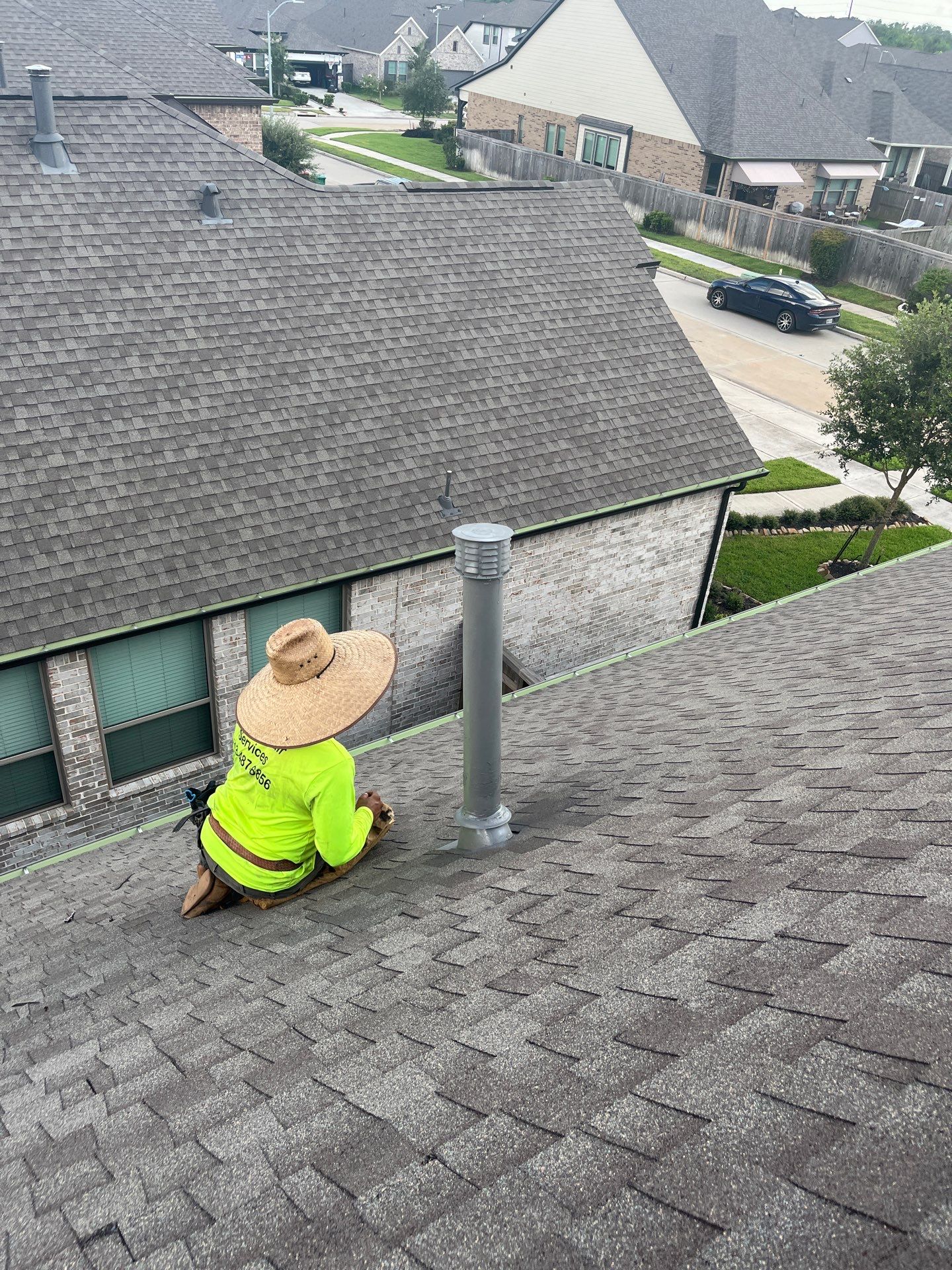 Hail Damage using Owen's Corning Duration (Lifetime) Shingles by Roof Repair Company