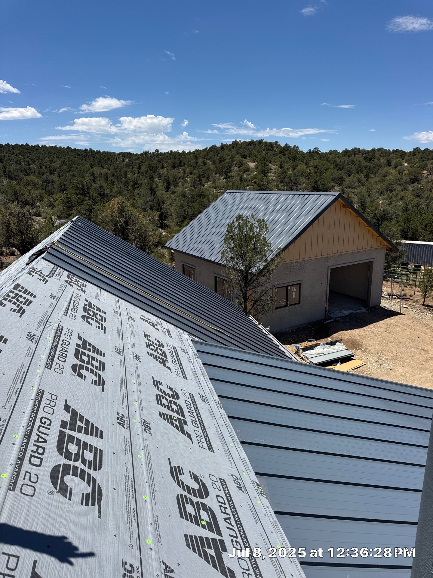 Prescott Standing Seam Metal Roof Installation by Badger Roofing