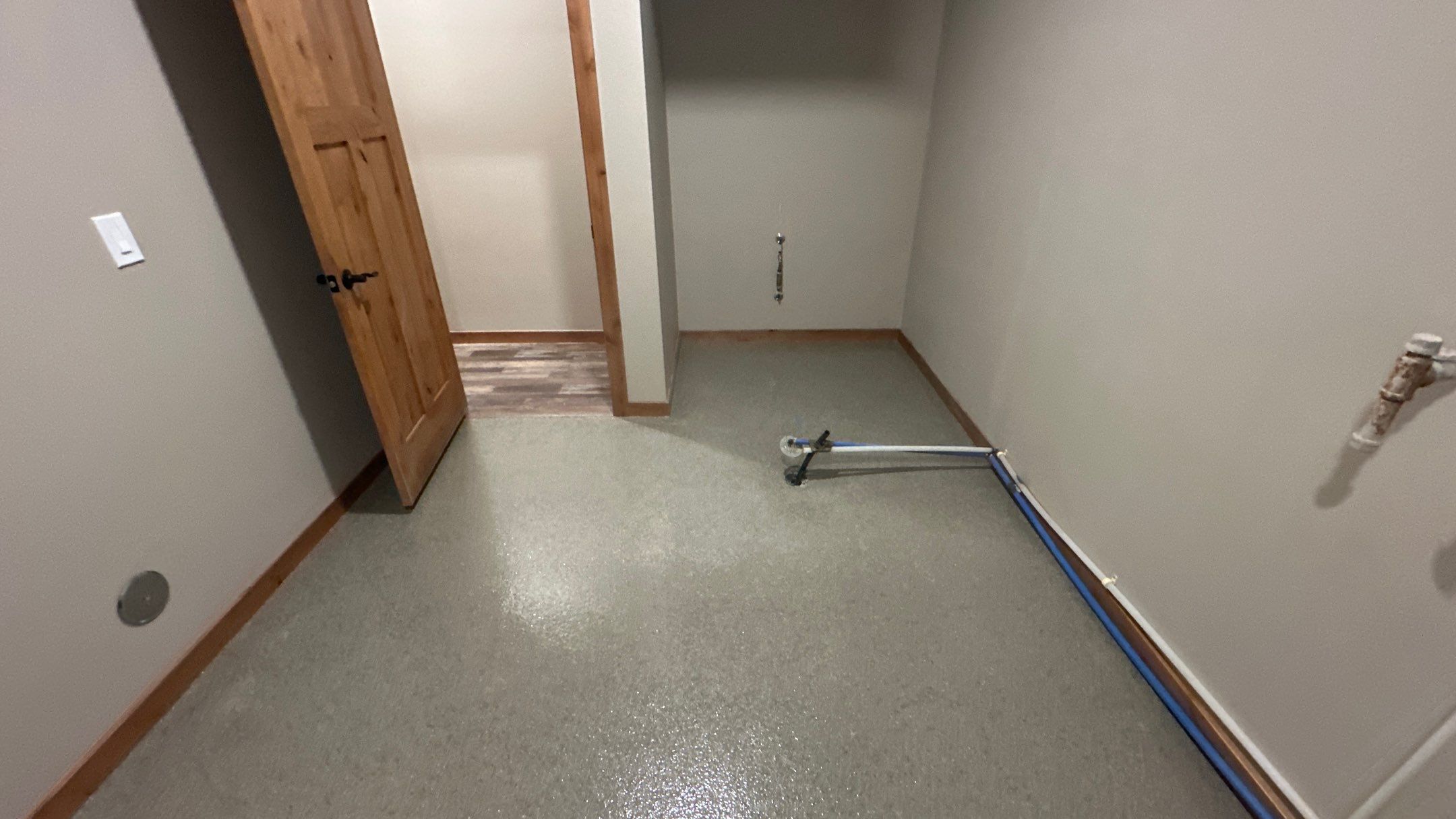 Patio & Laundry Room Transformation using Trail Mix 1/8" Chip by Croc Coatings, LLC