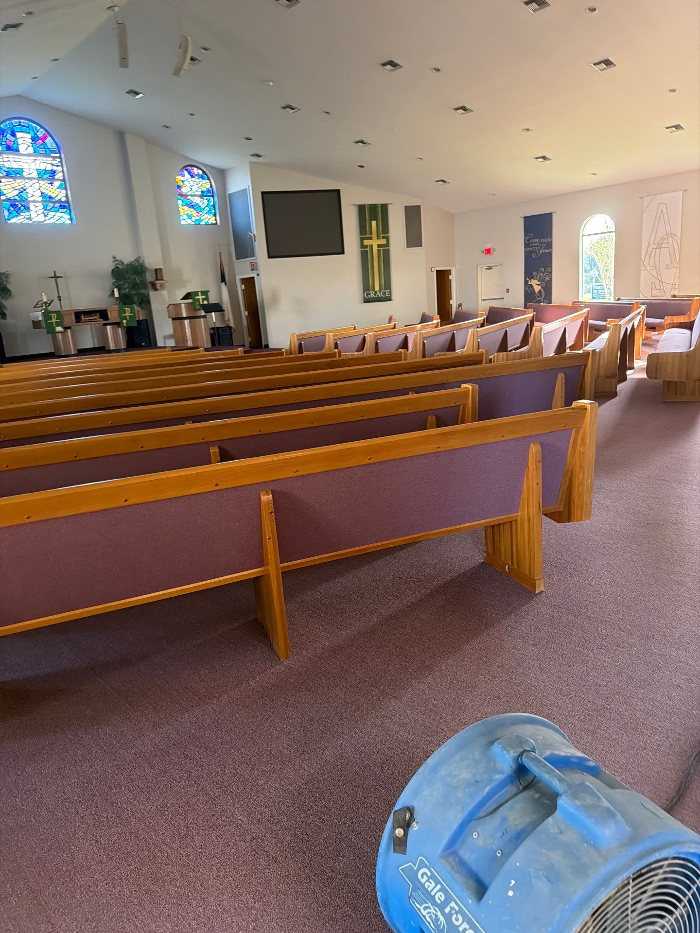 Water Damage Mitigation and Structural Drying for Okeechobee Church by SuperClean 
