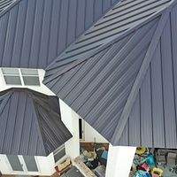 24ga 1.5" Mechanical Seam Dark Bronze by Total Roofing System The Metal Roof Experts