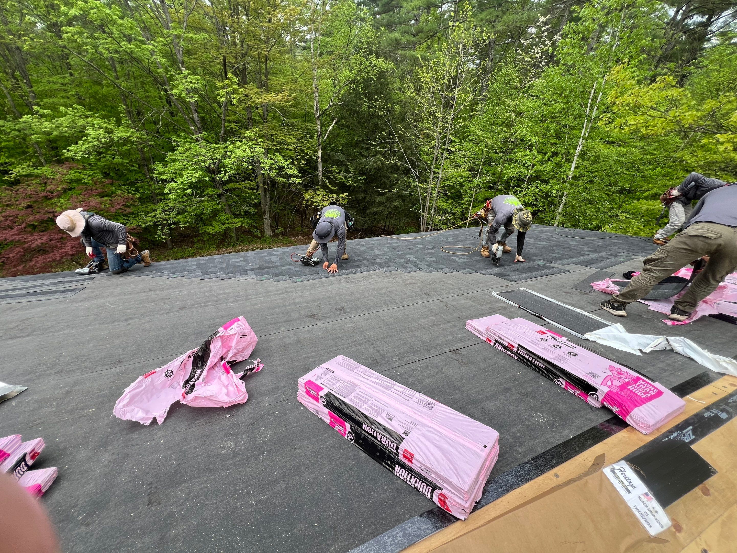 Warm Roof Install On a Deck Home by Tall pine roofing