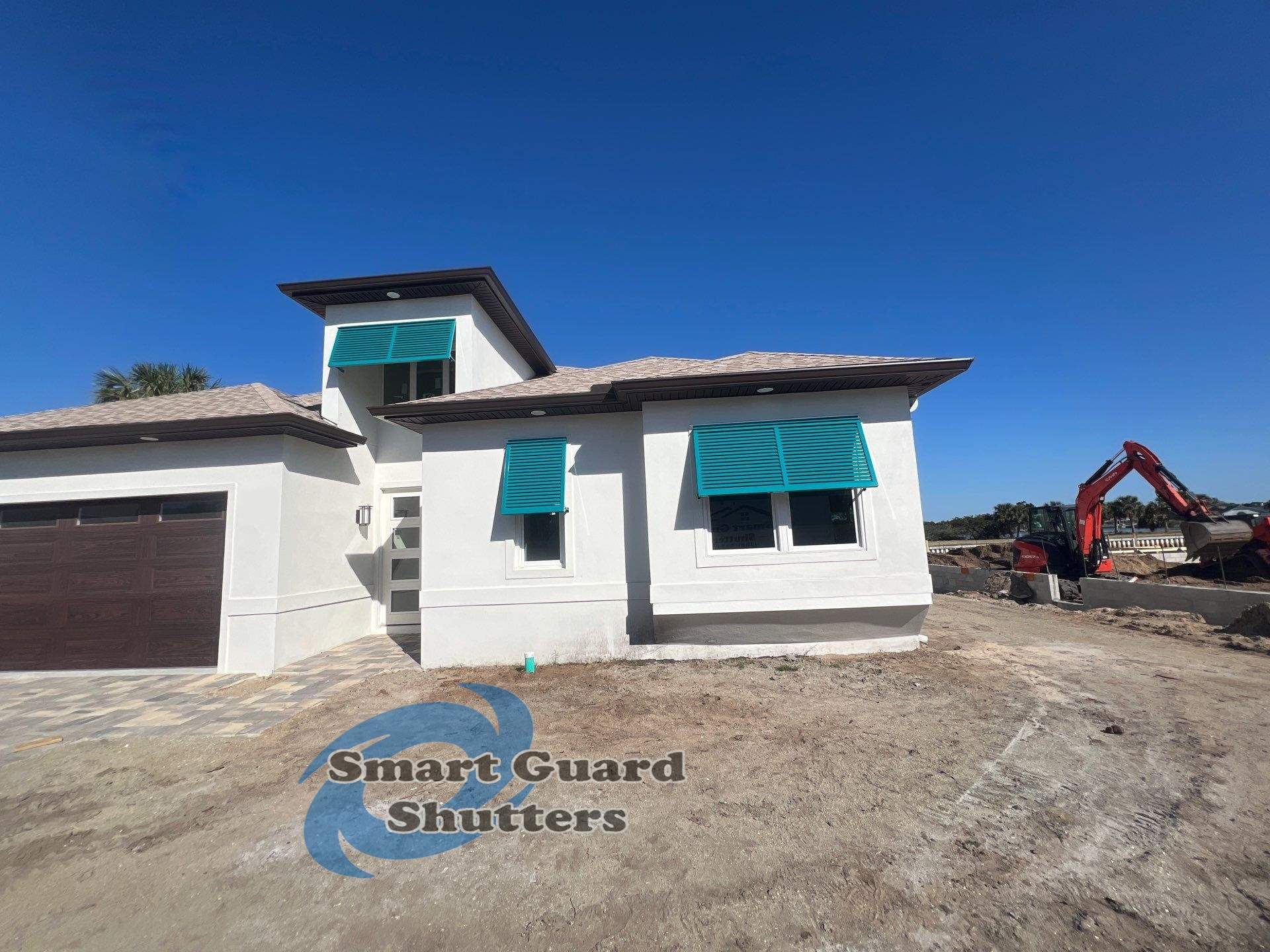 Decorative Bahamas in Water Blue by Smart Guard Shutters