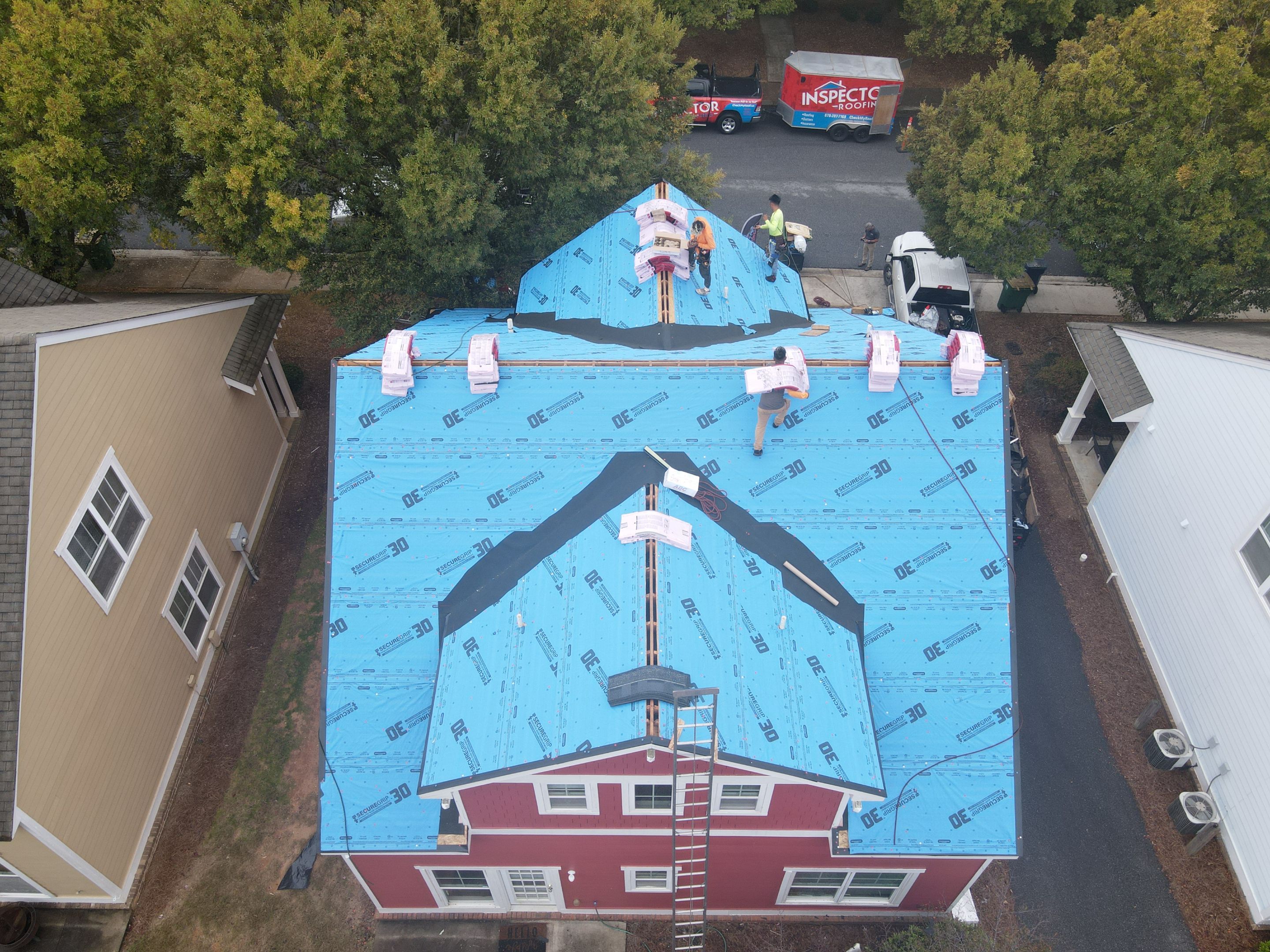 Residential Roofing Installation using Owens Corning by Inspector Roofing and Restoration