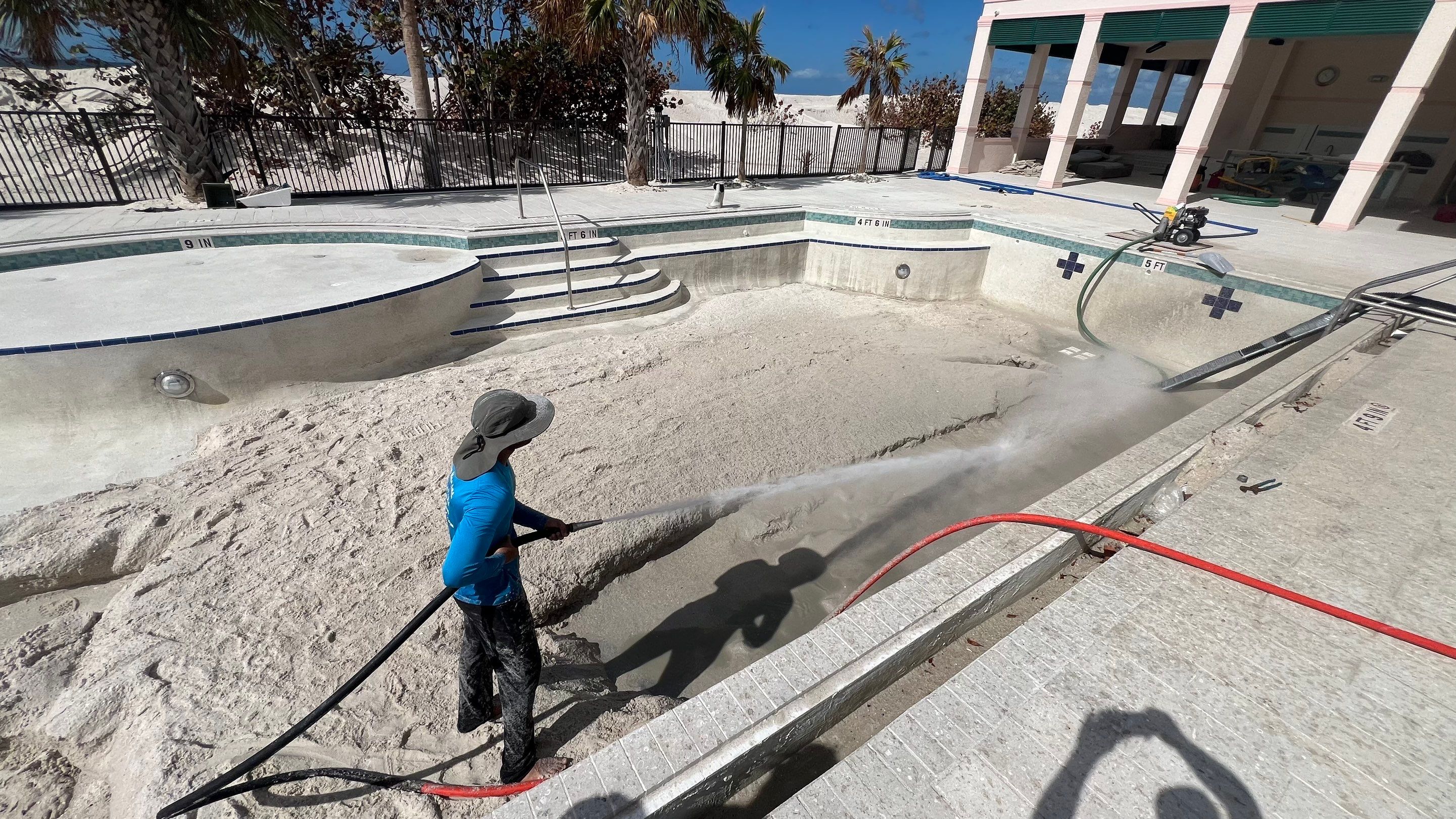 Beachside Community Club Pool Cleanout by APS Power & Water