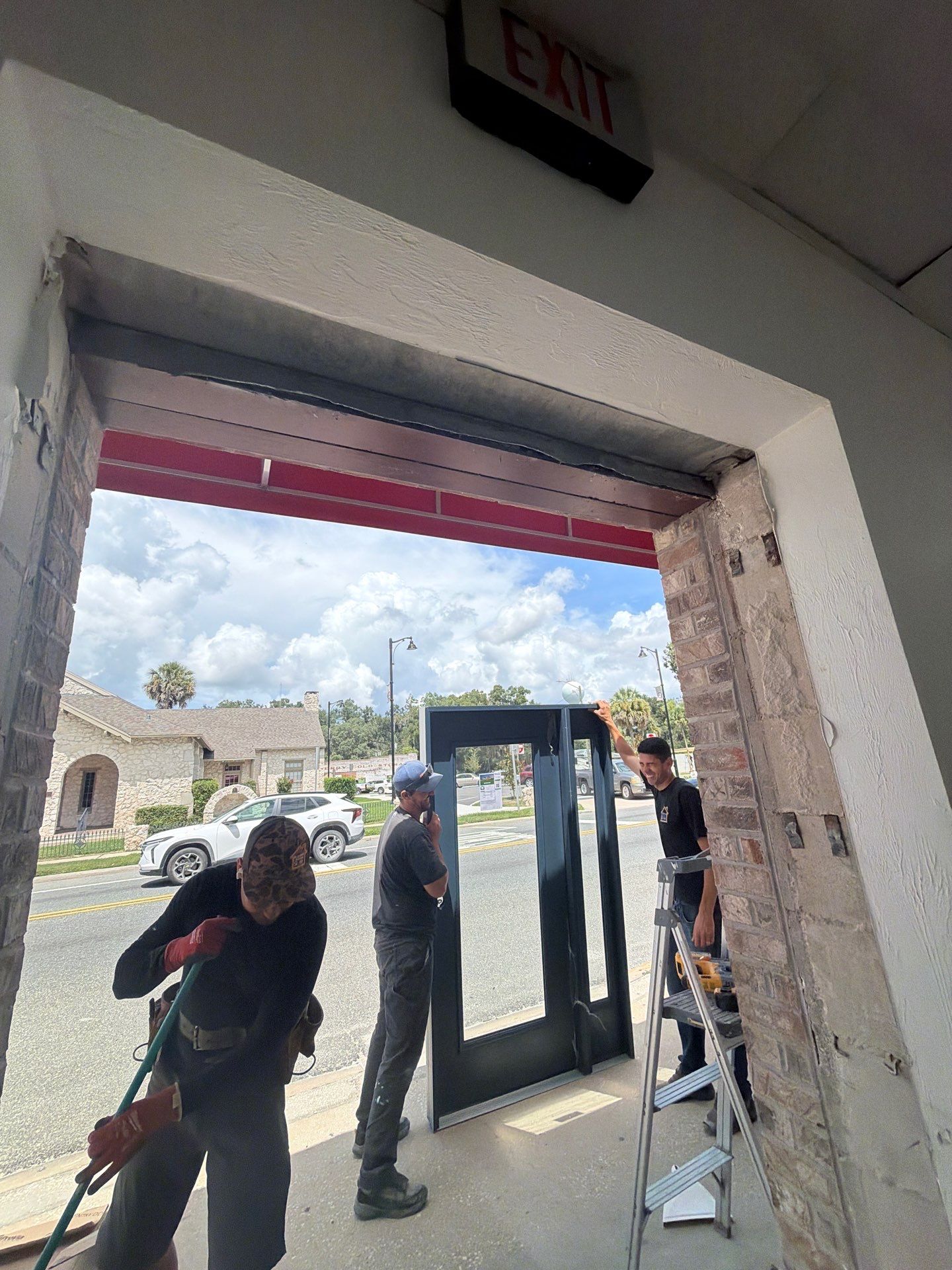 Commercial Entry Door Upgrade with ProVia Sidelight in Newberry by Windows & Doors Store