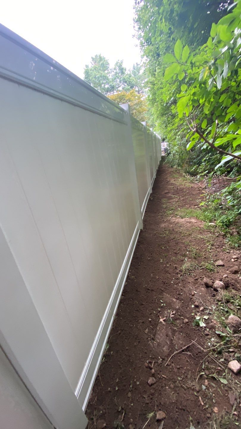 Fence Installation using Vinyl Fence 6ft Privacy by A Plus Exterior