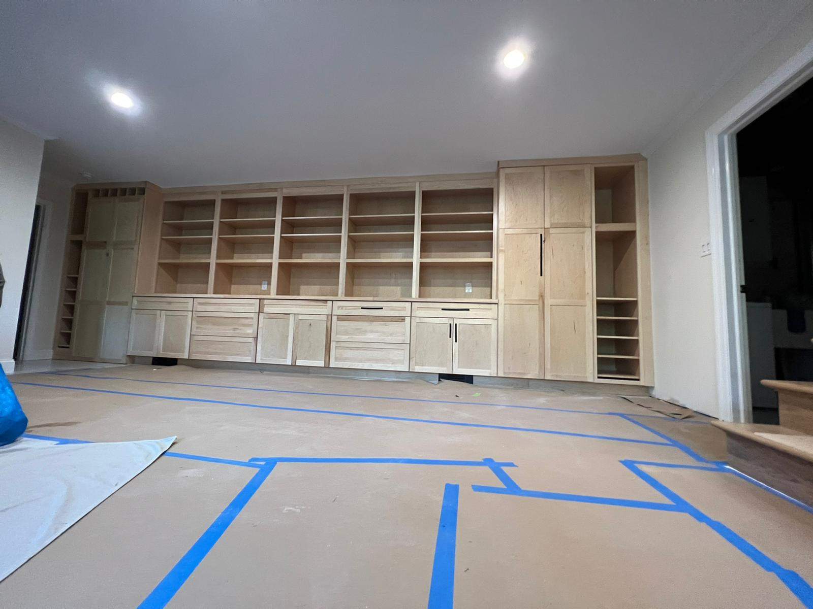 Basement Remodel using Cabinets by Home Concepts Construction