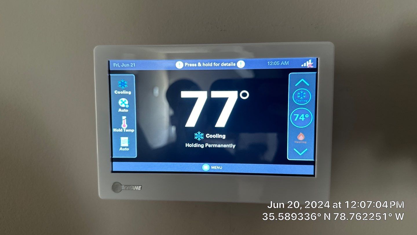 2 Trane XV20i Split System Install by Nick's Mechanical LLC.