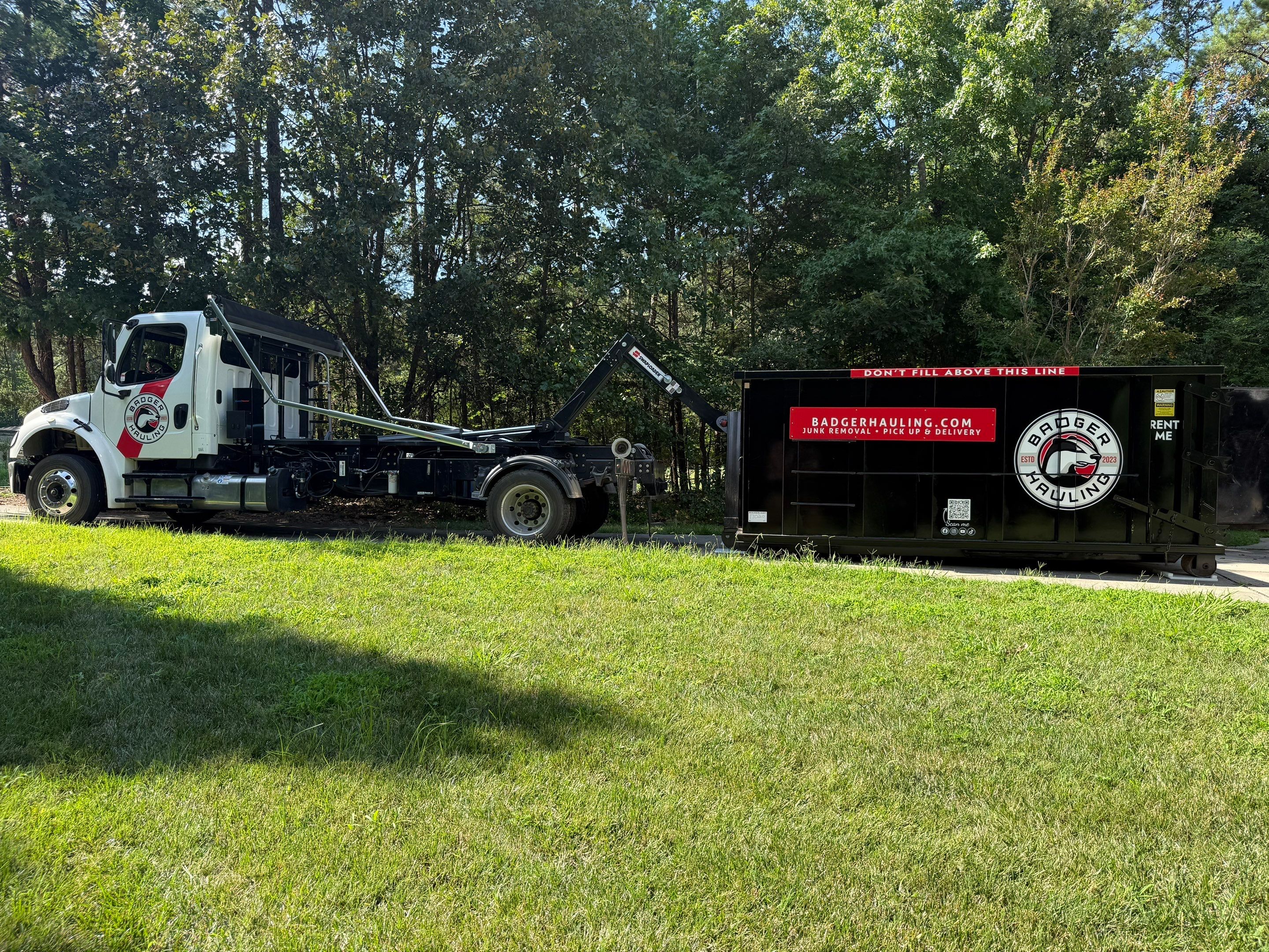 Project in Matthews by Badger Hauling