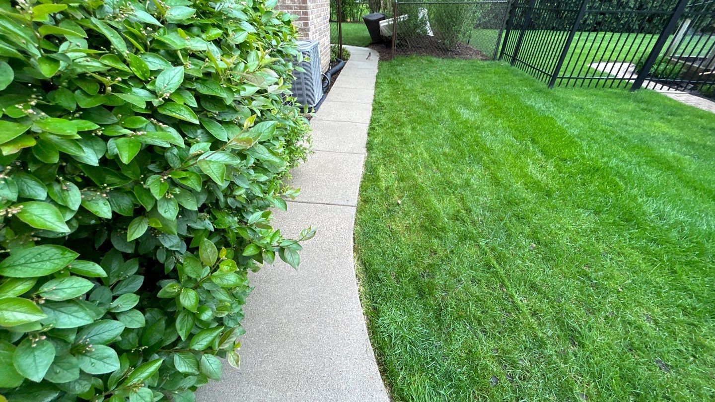concrete patio and driveway cleaning by Northern Power Washing LLC.