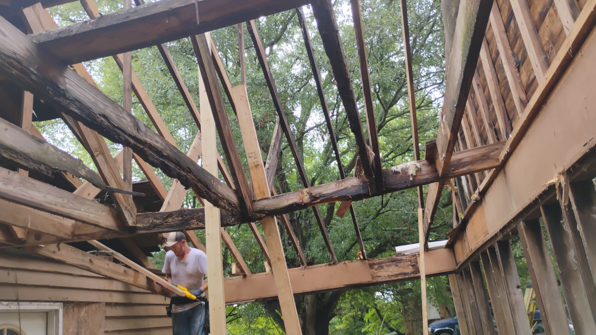 Syler roofing job by BROCK BUILDERS