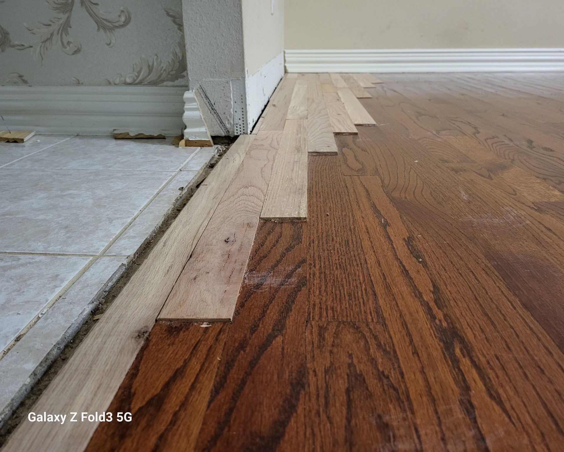 In Progress - Insurance replaced all hardwoods by Bernard Hardwood Floors