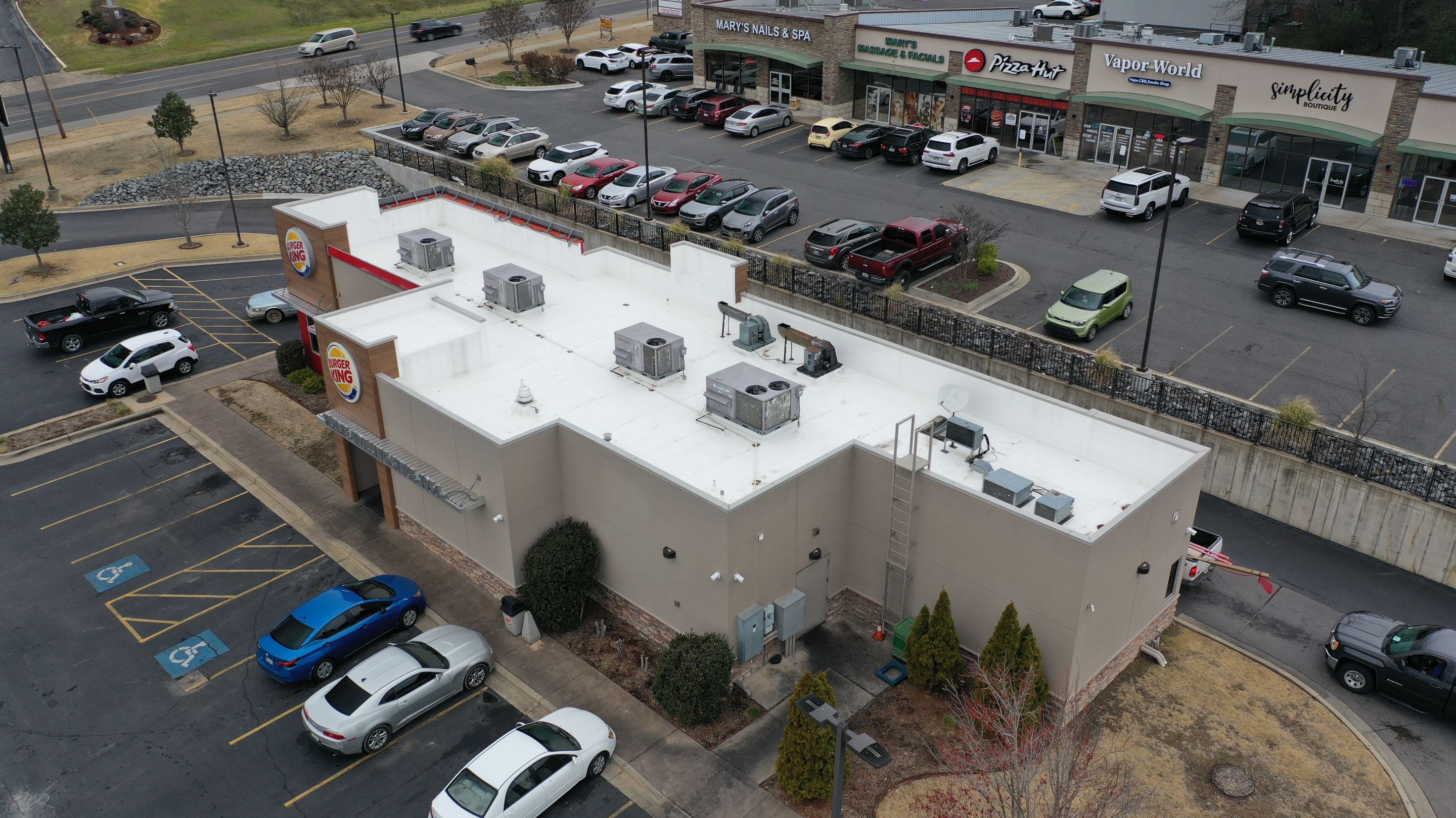 Commercial Roofing Installation using 50 mil PVC by Hostetler Roofing