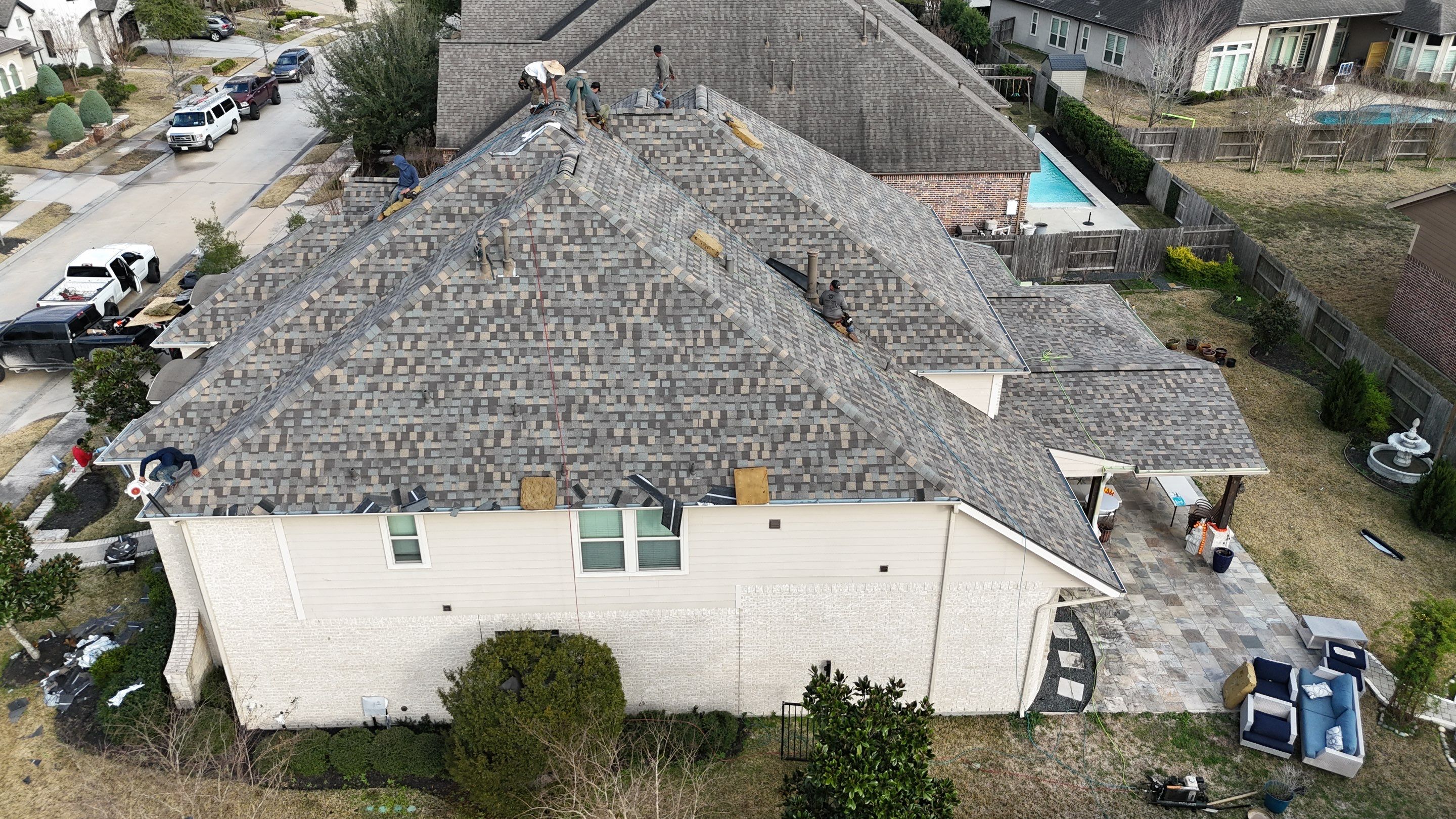 Roof Replacement in Cypress after Customer sustained Hail Damage! by Core Four Roofing