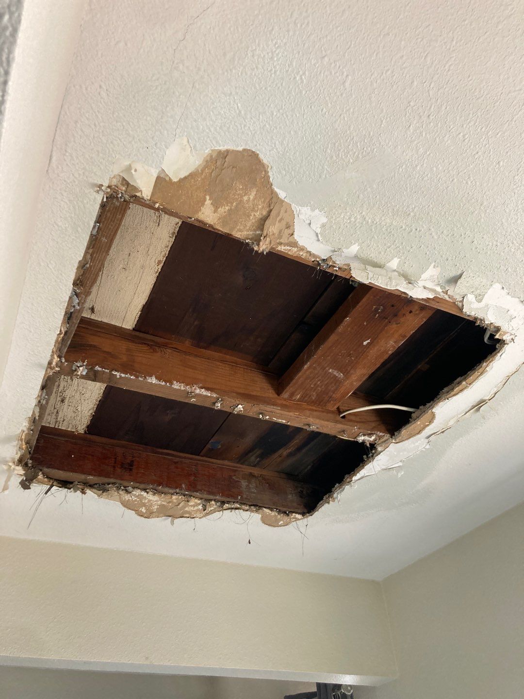 Large Ceiling Drywall Repair by Andre Handyman