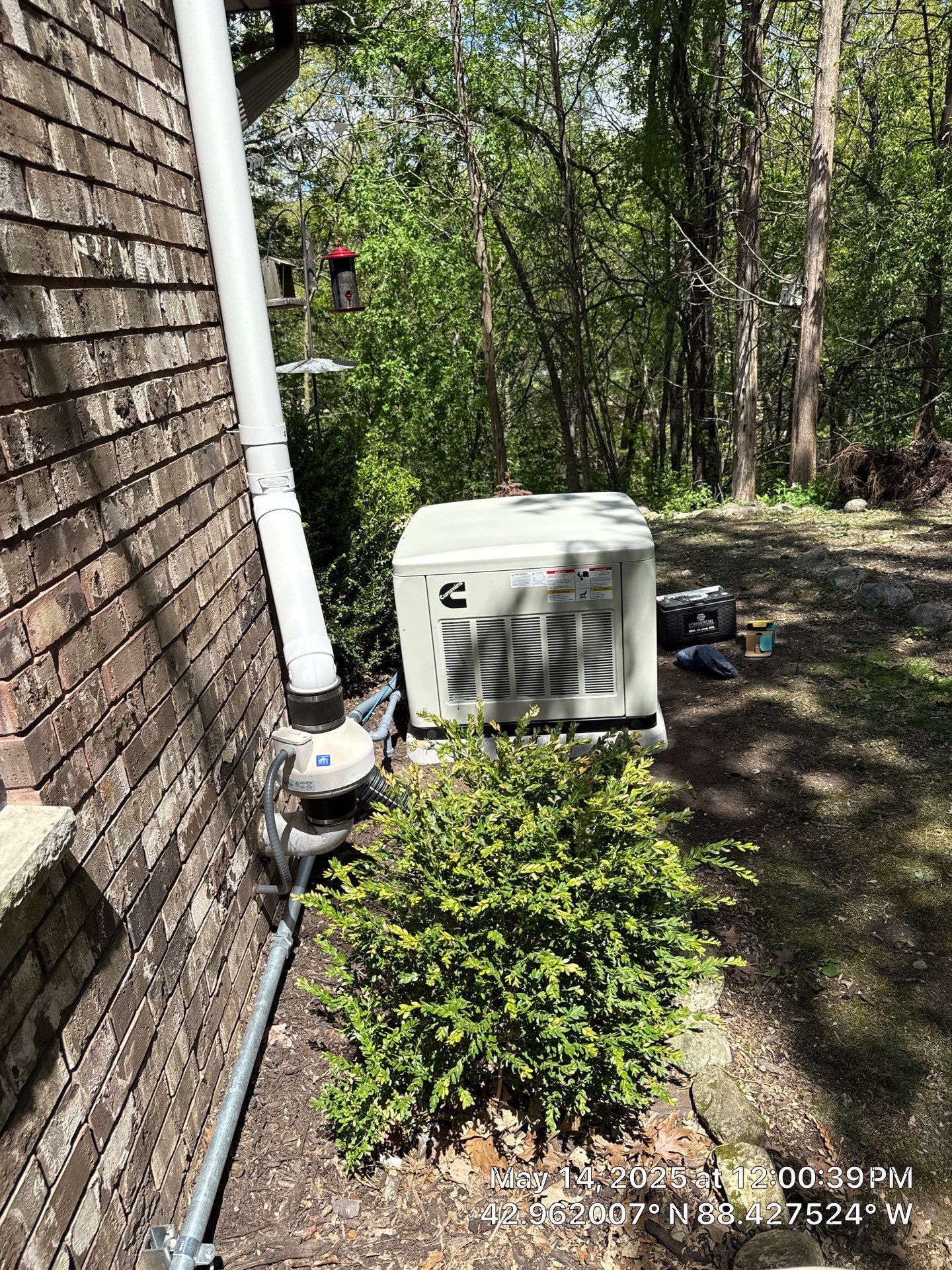 Cummins 17kW Generator Installation with 200A Transfer Switch – Dousman, WI by GSHA Services LTD