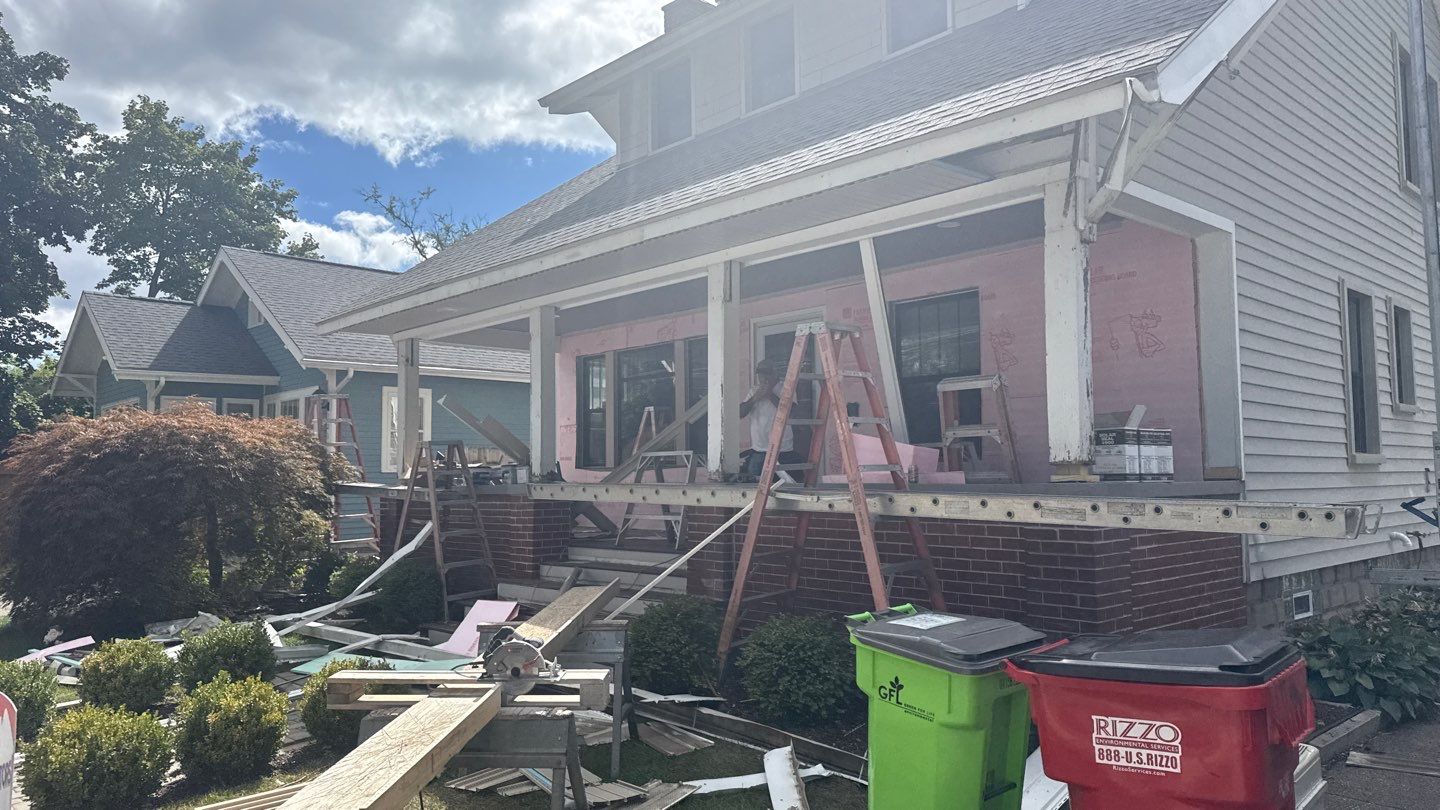 Siding Replacement using Alside Charter Oak D4.5" Deep Moss by 180 Contractors