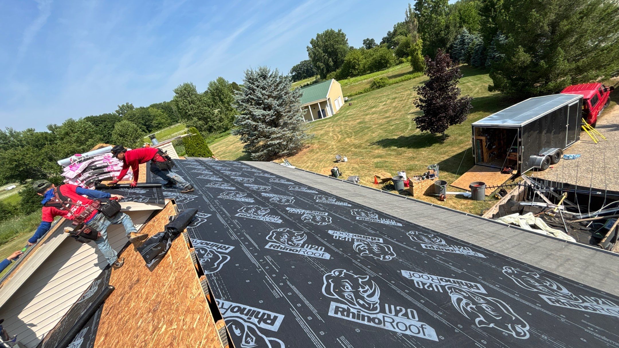 Roof Replacement using Owens Corning Tru Definitions by 180 Contractors