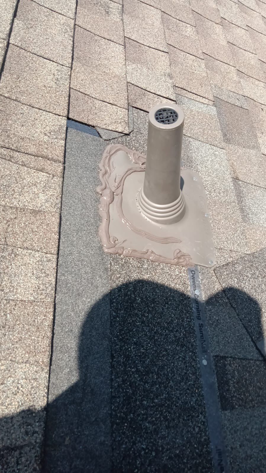 Hail Damage using Owen's Corning Duration (Lifetime) Shingles by Roof Repair Company