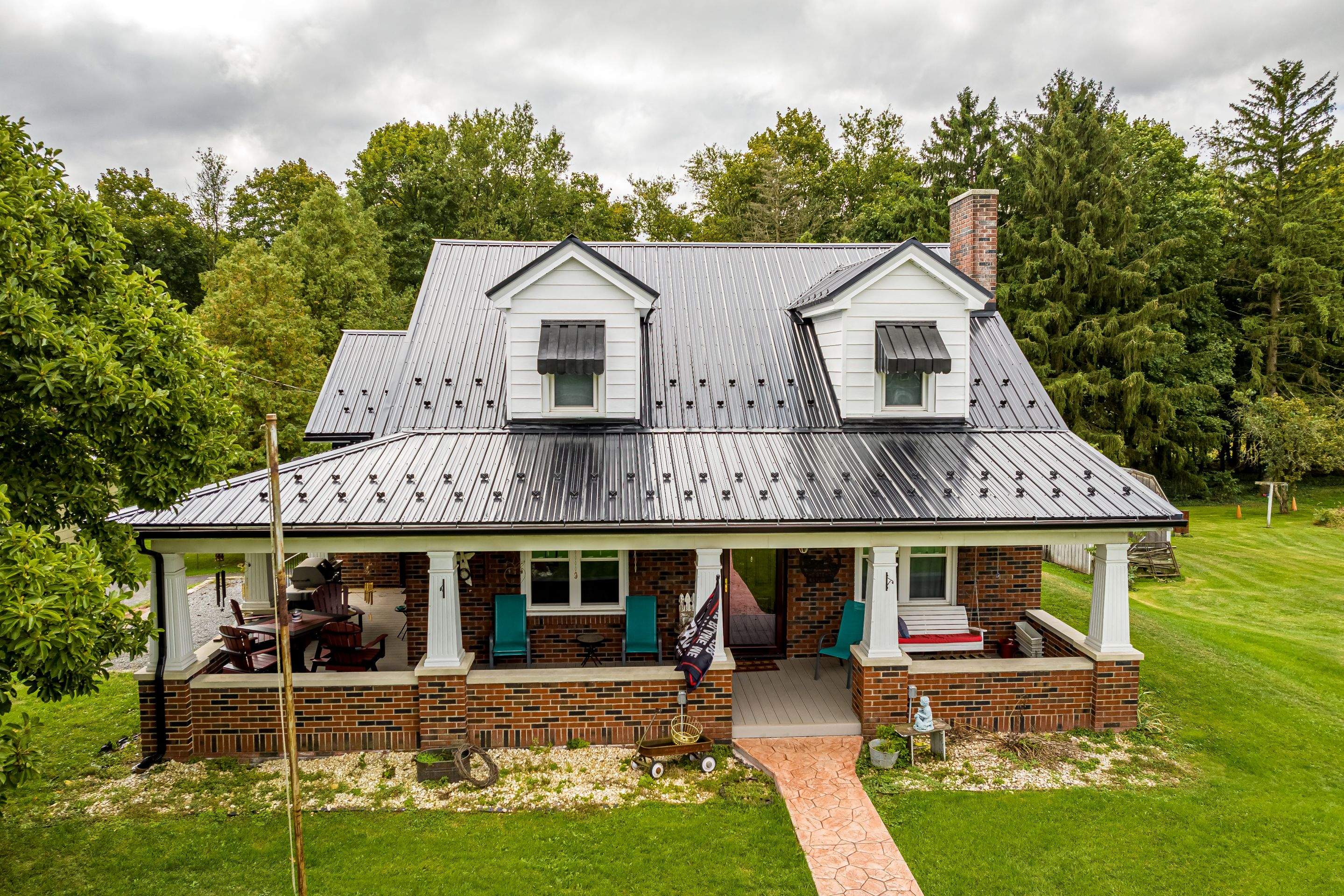 Metal Roof-black by Esh Builders