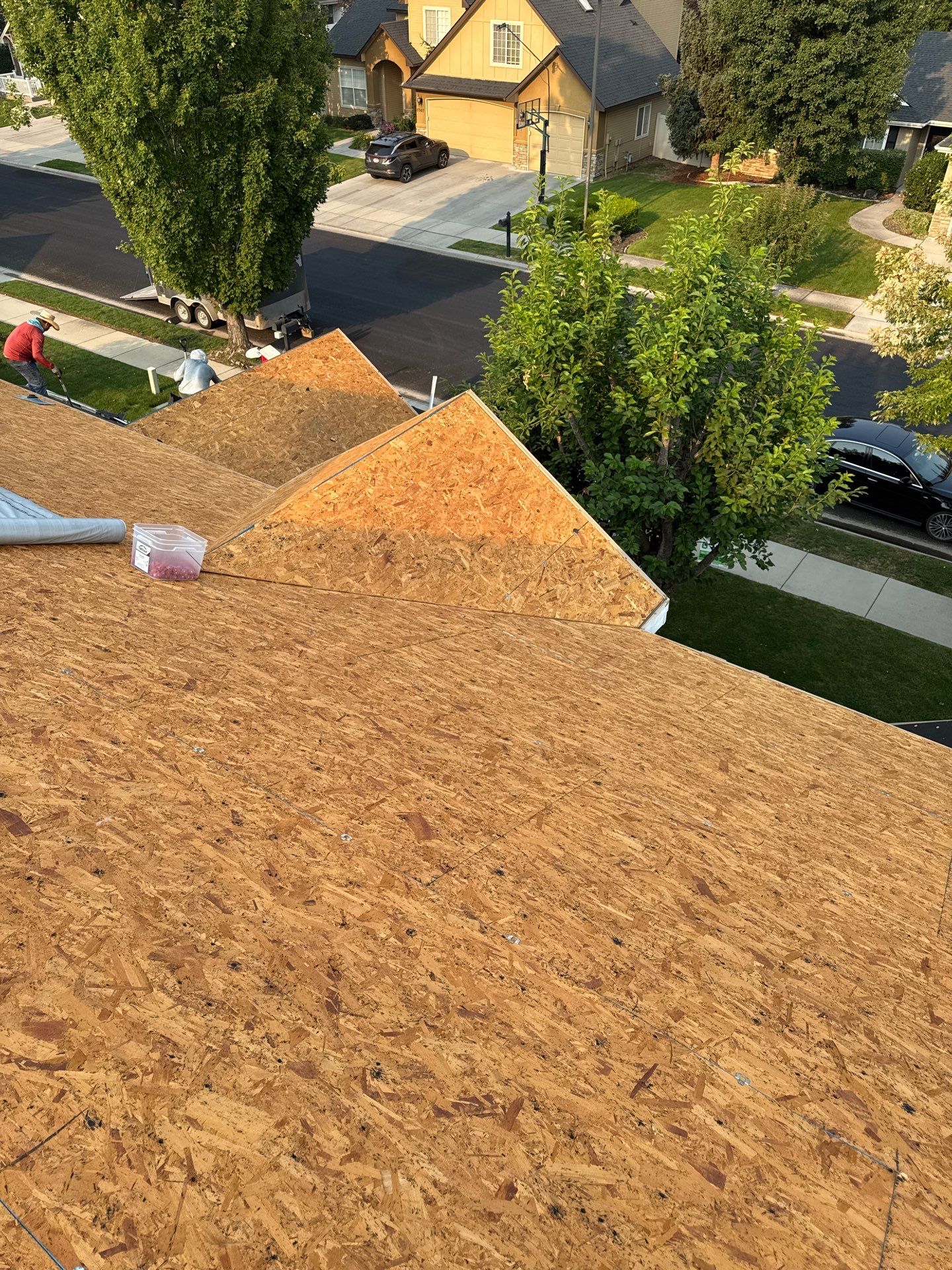 Meridian Residential Roof Replacement Using Dark Gray Architectural Shingles by Olive Roofing