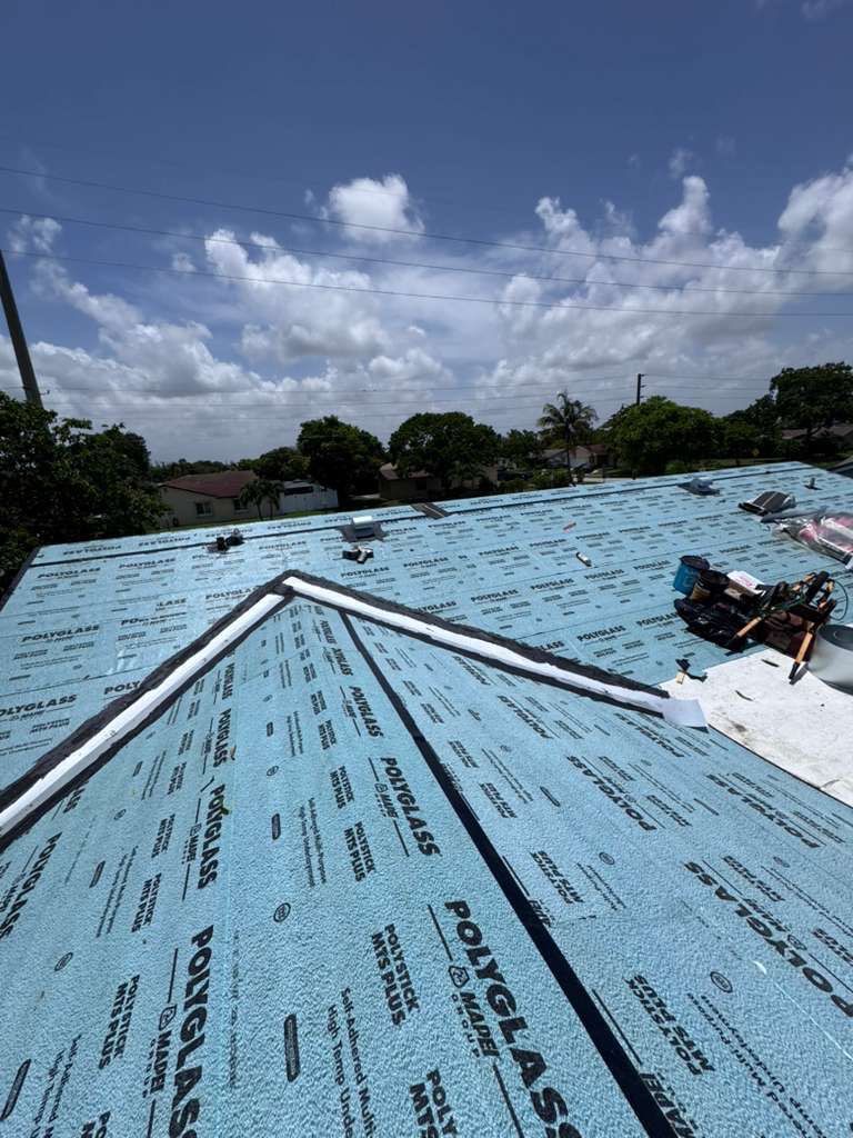 Full Architectural Shingle and Flat Roof Replacement in Pompano Beach by Art's Roofing & Construction