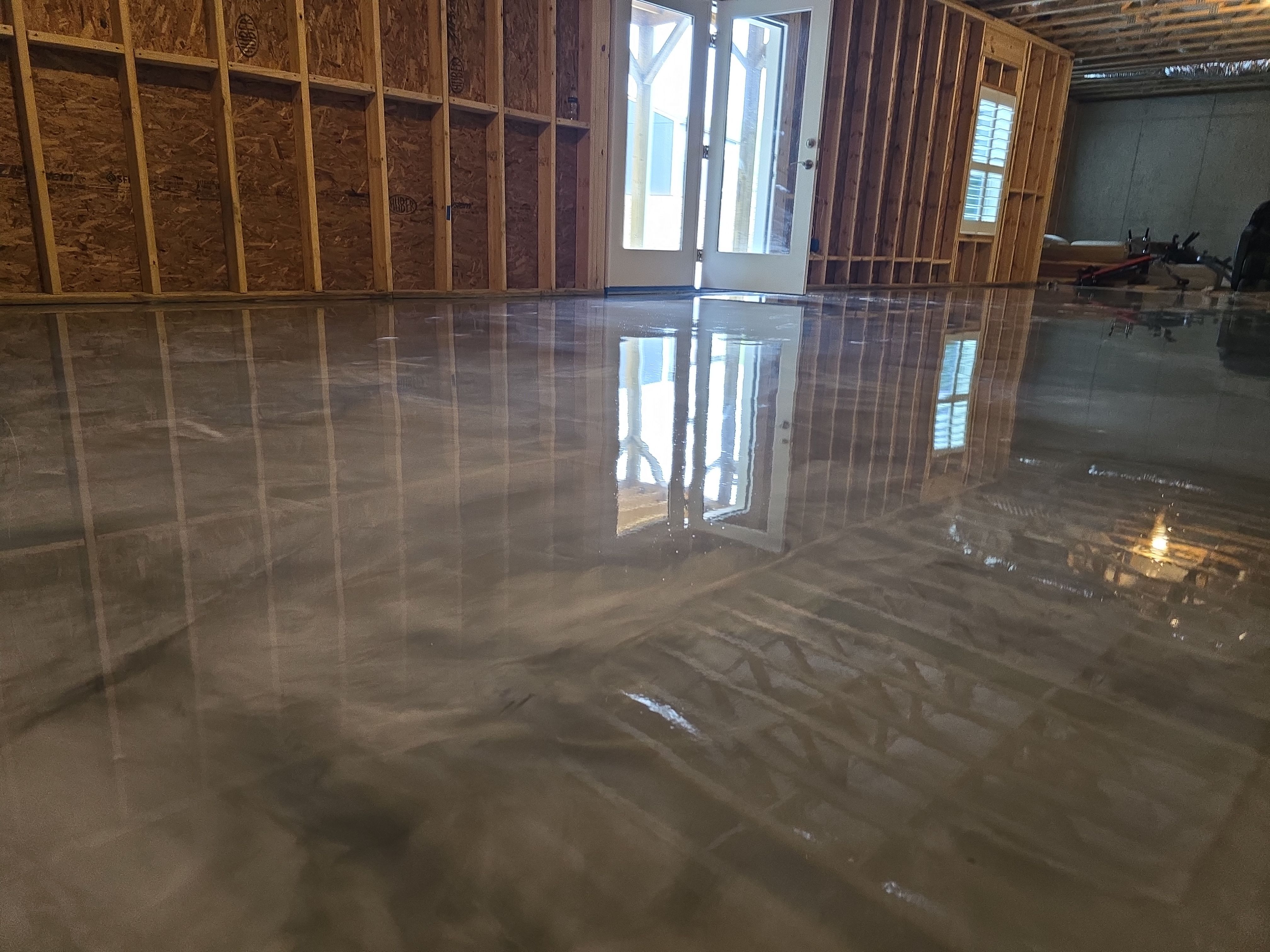 Epic Metallic + Garage and Basement Flake by Elite Floor Solutions