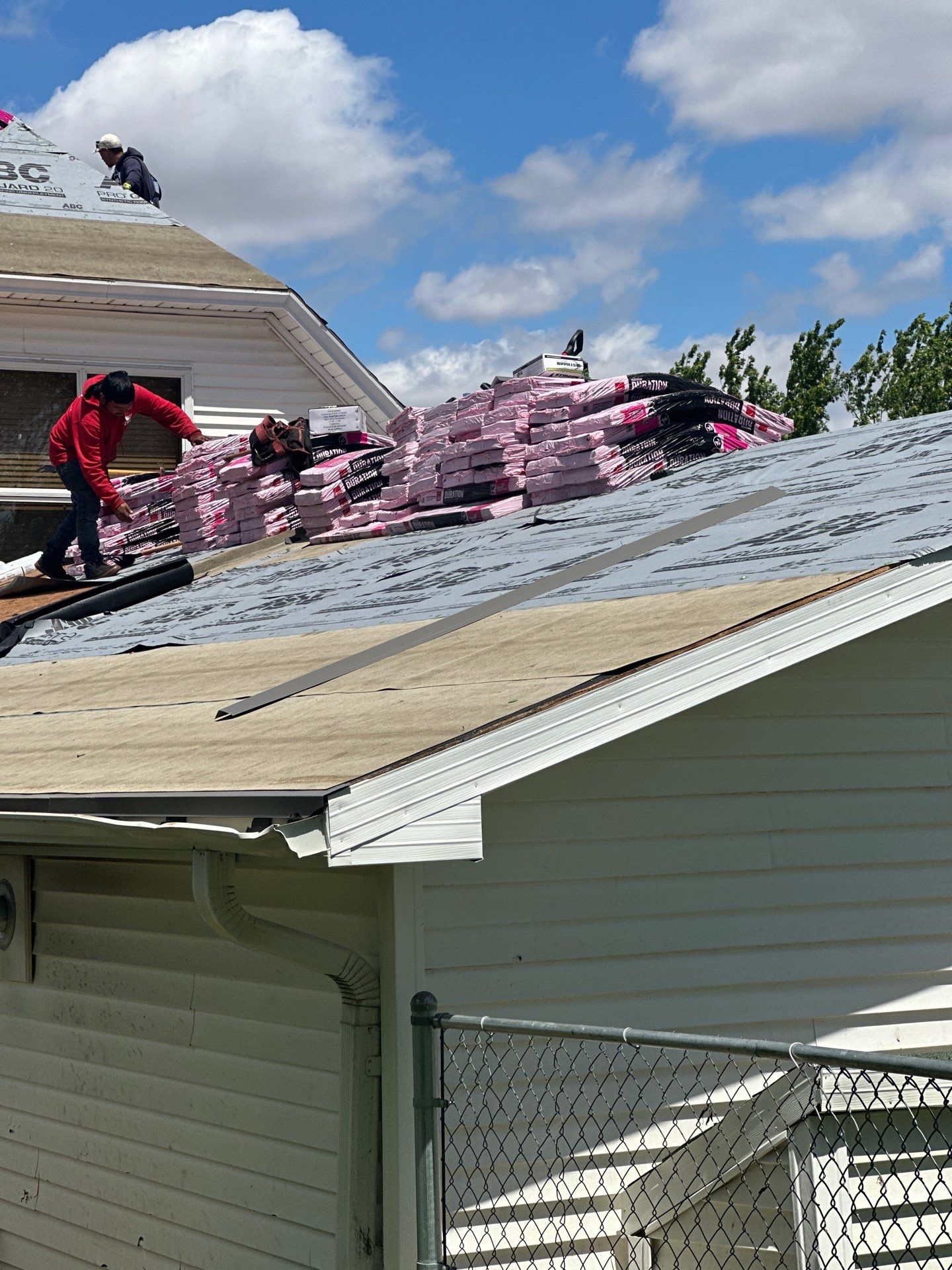 Residential Roofing Installation using Owens Corning Duration Driftwood by Lightning Exteriors