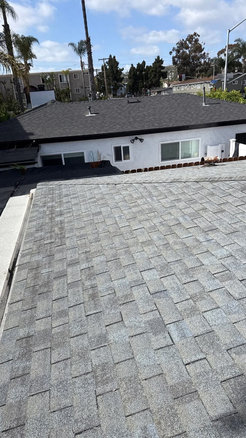 Full Asphalt Shingle Roof Replacement with Decking Repairs in San Diego by Reliable Roofing San Diego Inc.