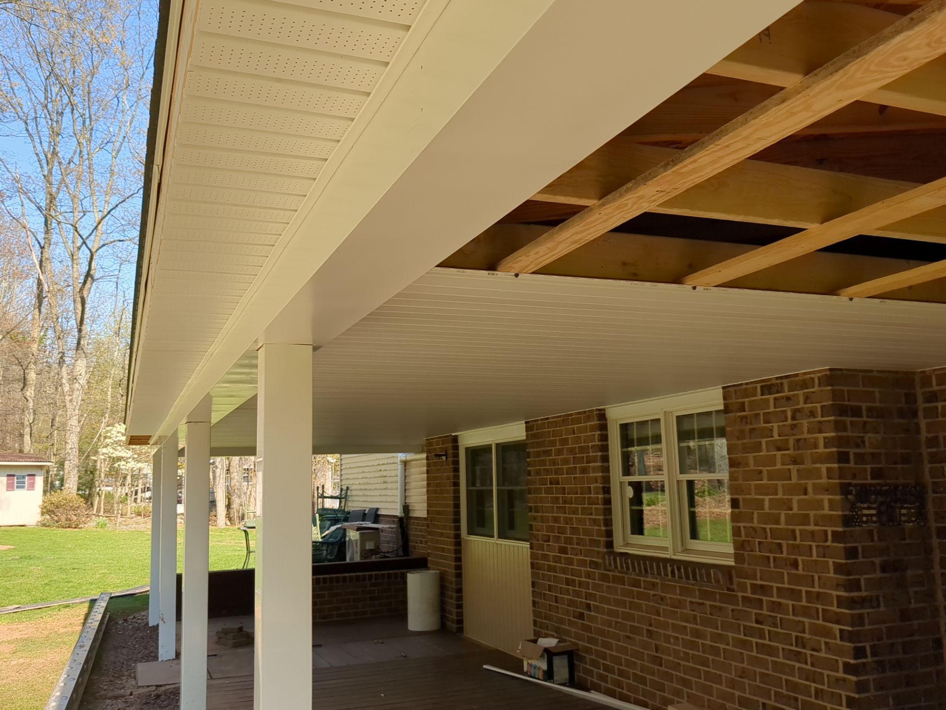 GAF Timberline Shingle Replacement and Porch Roof Construction in Tower City by Esh Builders